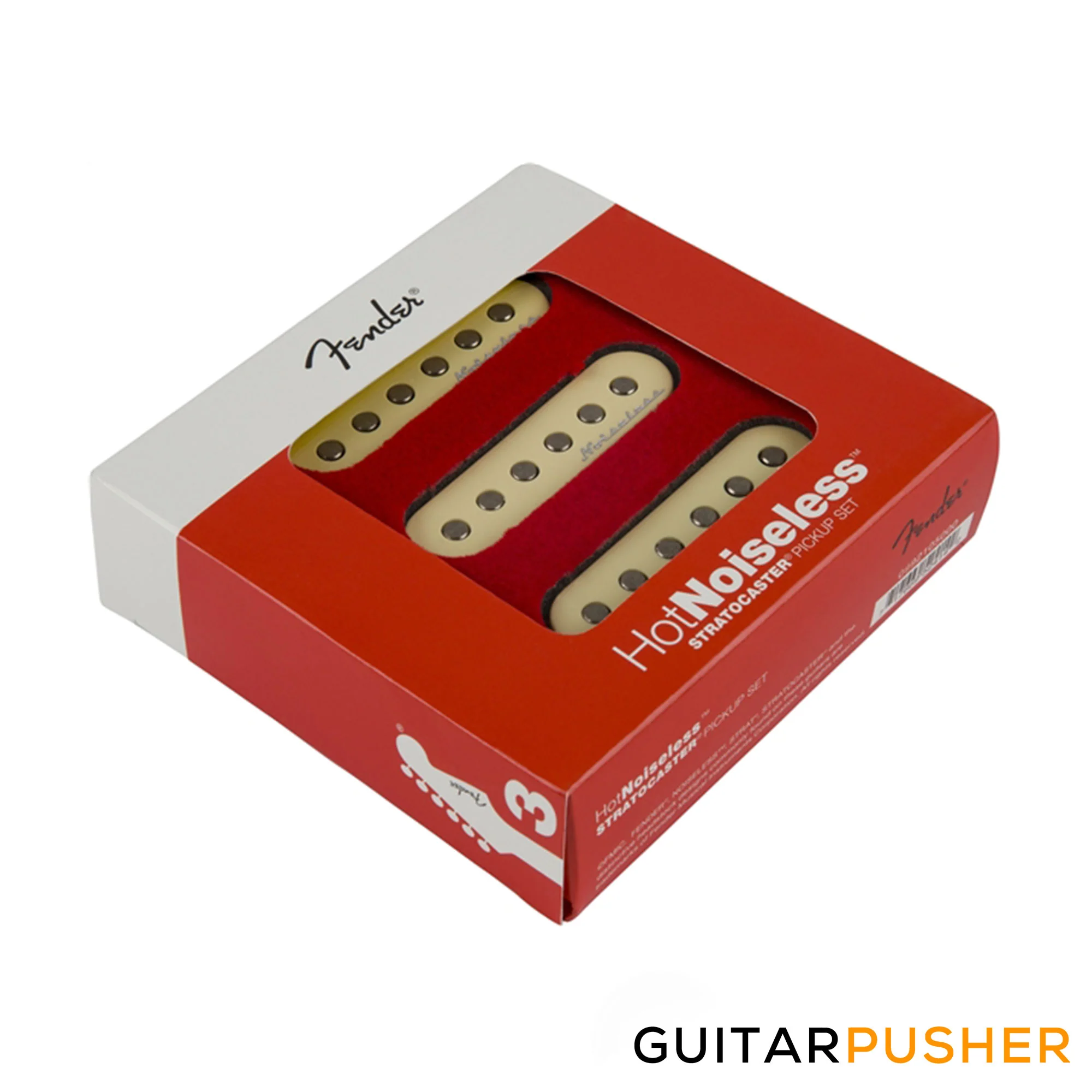 Fender Hot Noiseless Strat Pickup Set - Aged White 099-2105-000 - Image 2
