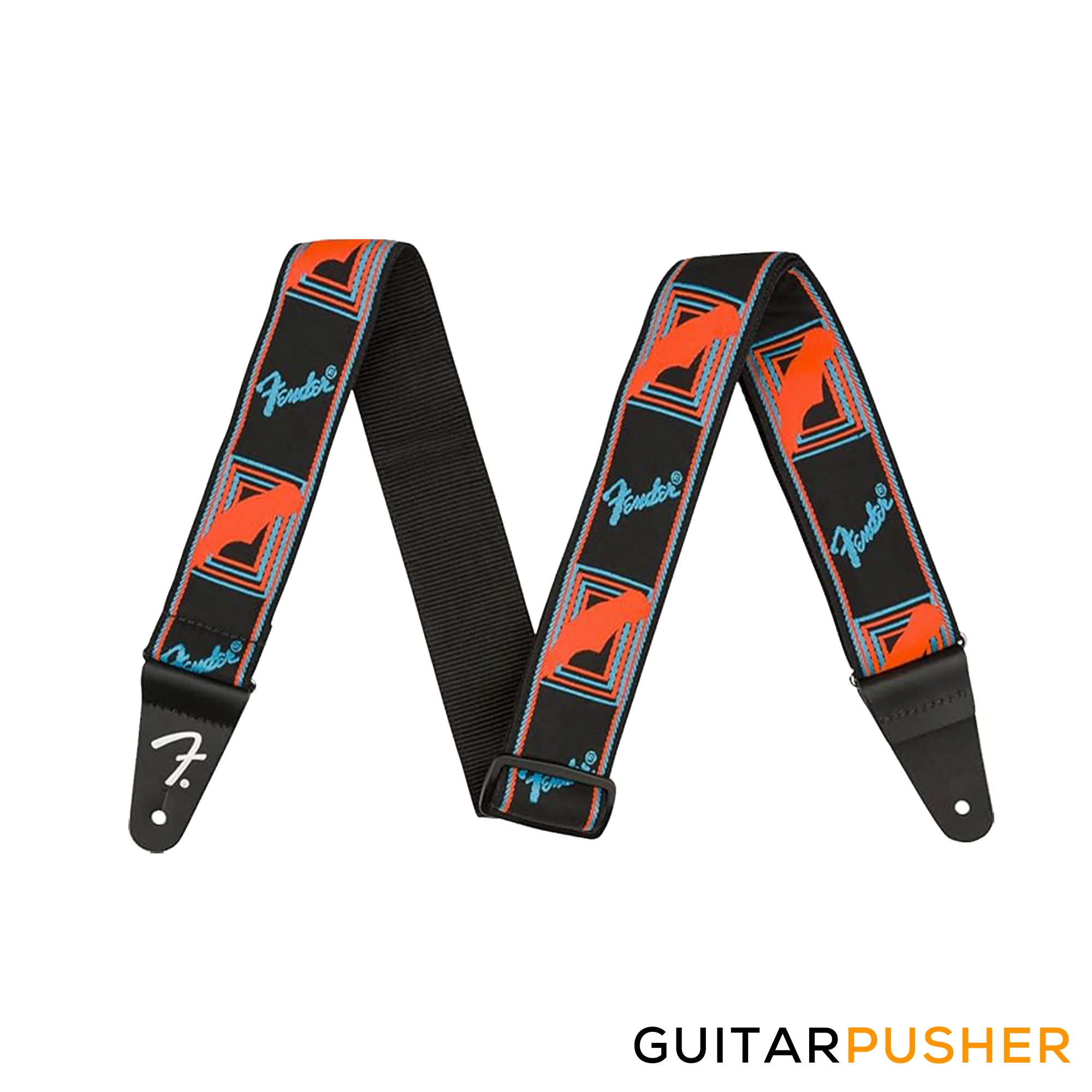 Fender Neon Monogrammed Guitar Strap - Image 10