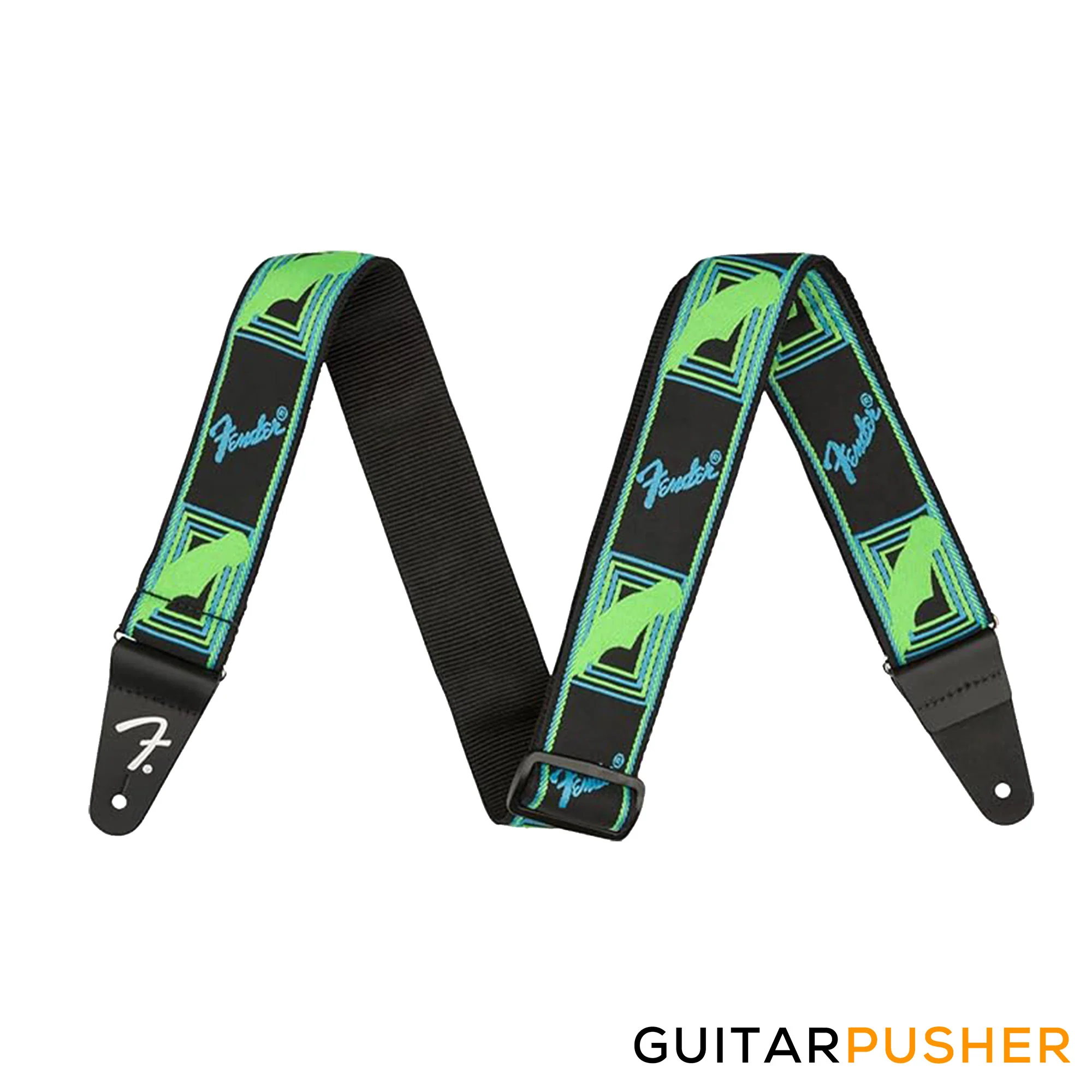 Fender Neon Monogrammed Guitar Strap - Image 12