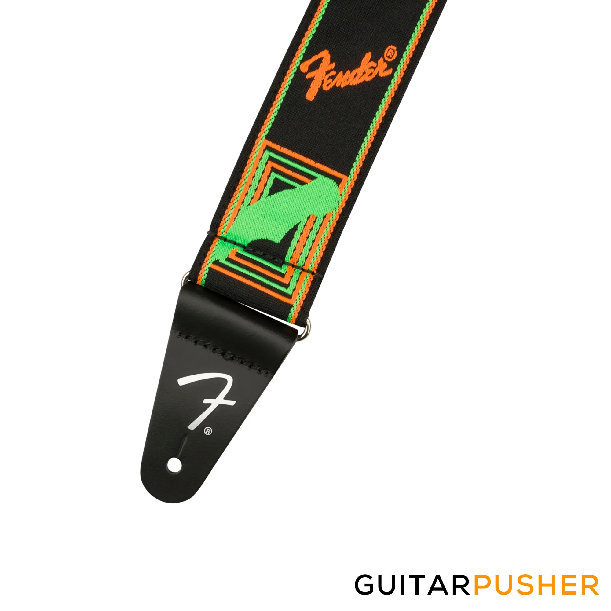 Fender Neon Monogrammed Guitar Strap - Image 2