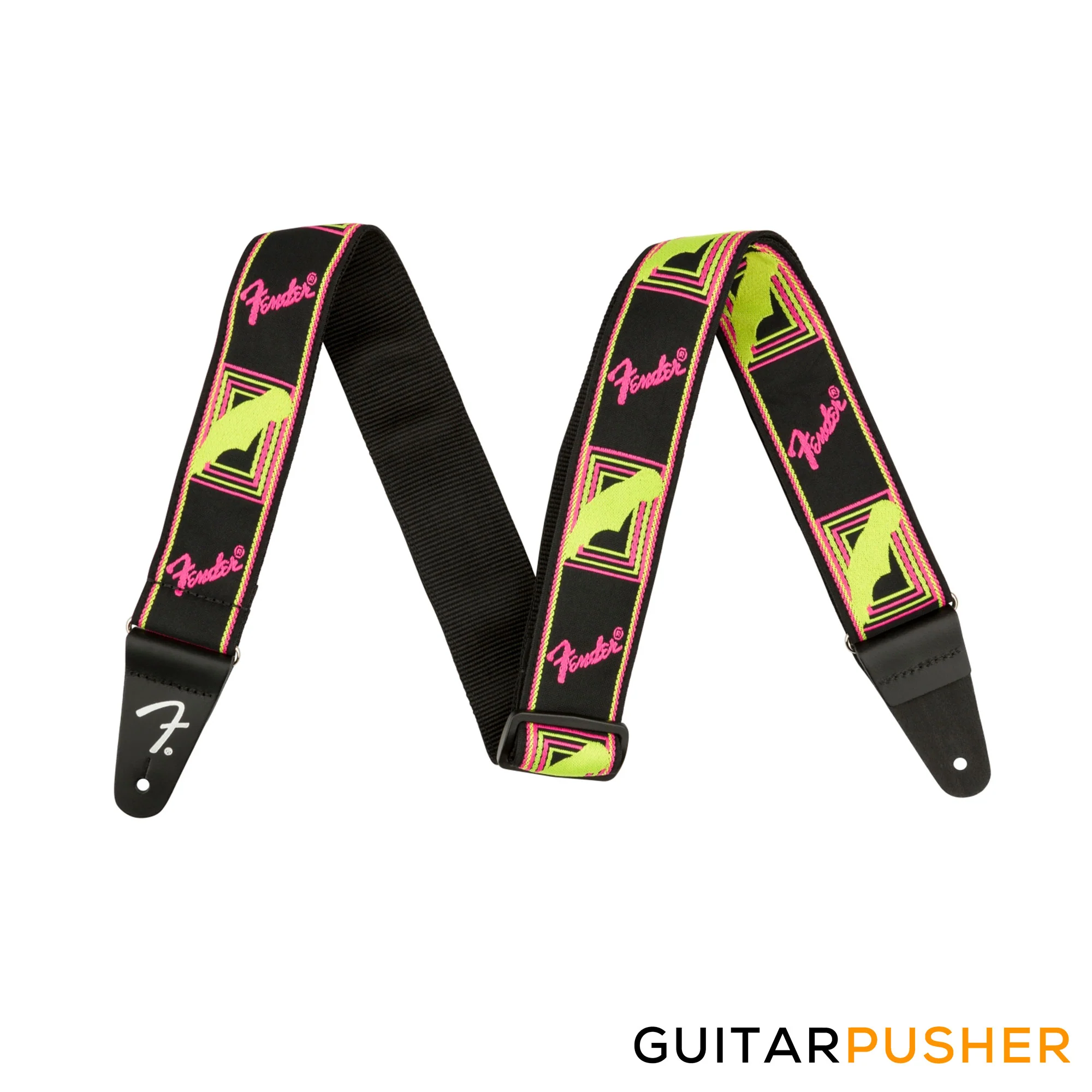 Fender Neon Monogrammed Guitar Strap - Image 3