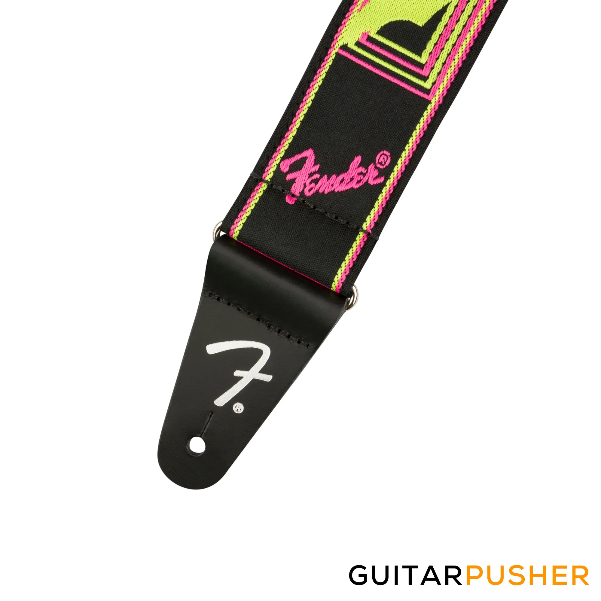 Fender Neon Monogrammed Guitar Strap - Image 4