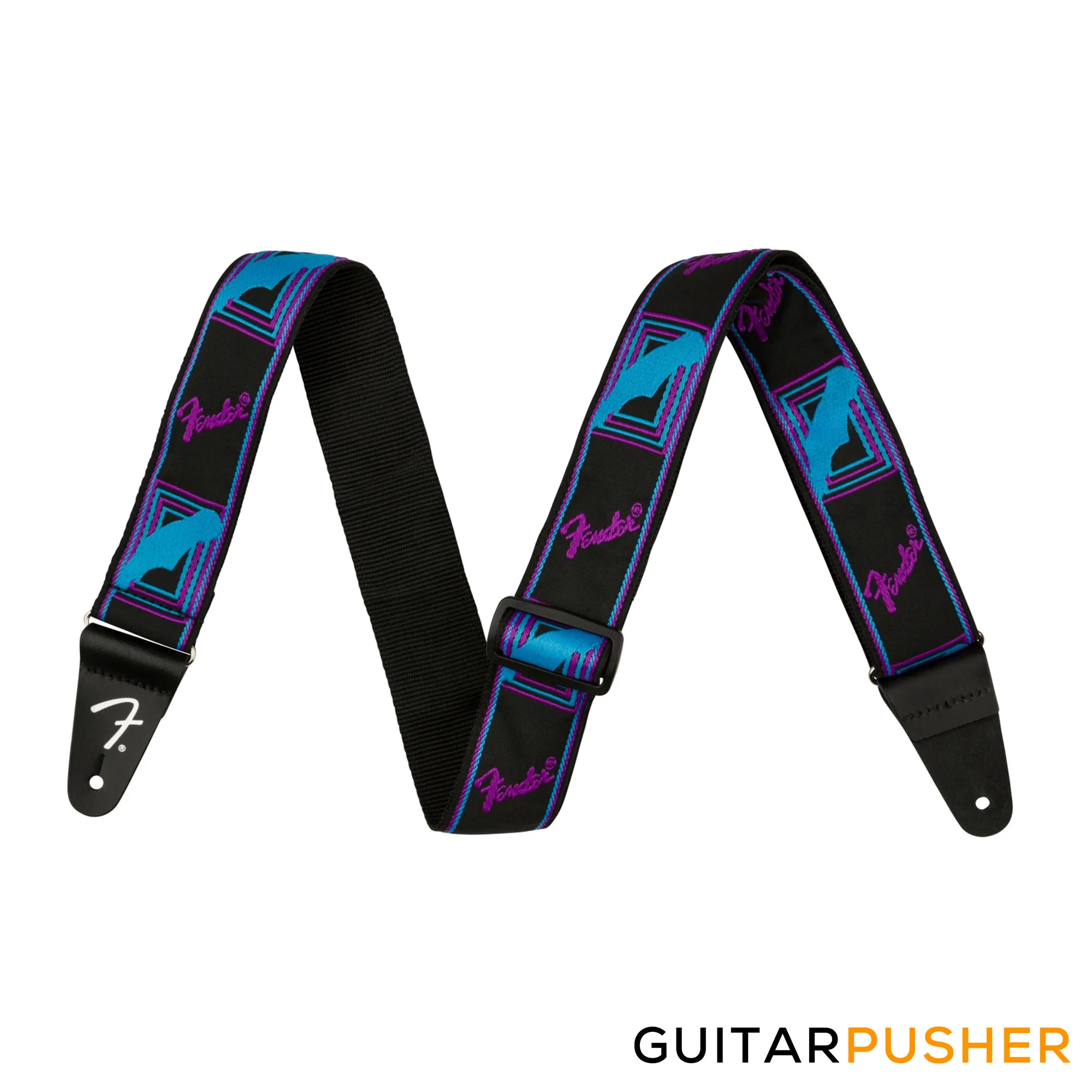 Fender Neon Monogrammed Guitar Strap - Image 6