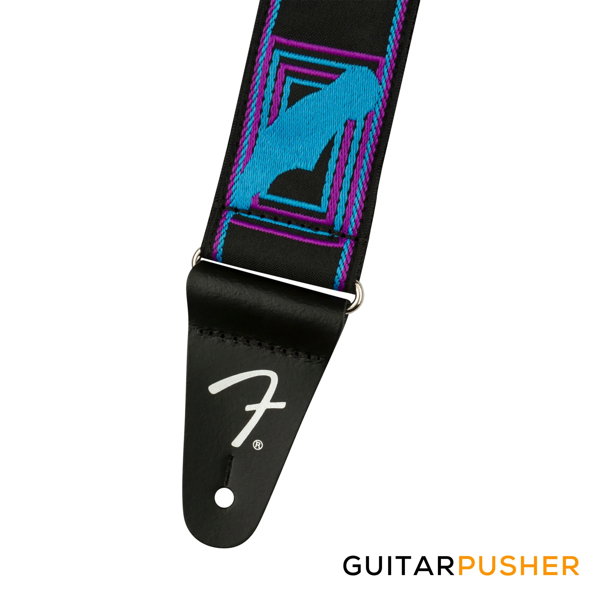 Fender Neon Monogrammed Guitar Strap - Image 7