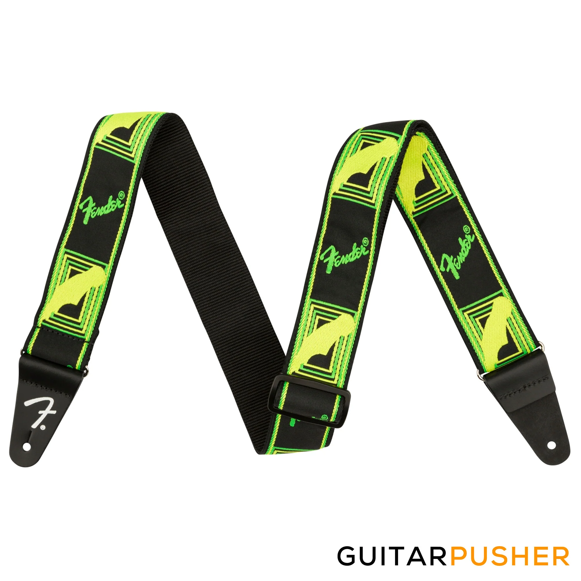 Fender Neon Monogrammed Guitar Strap - Image 8