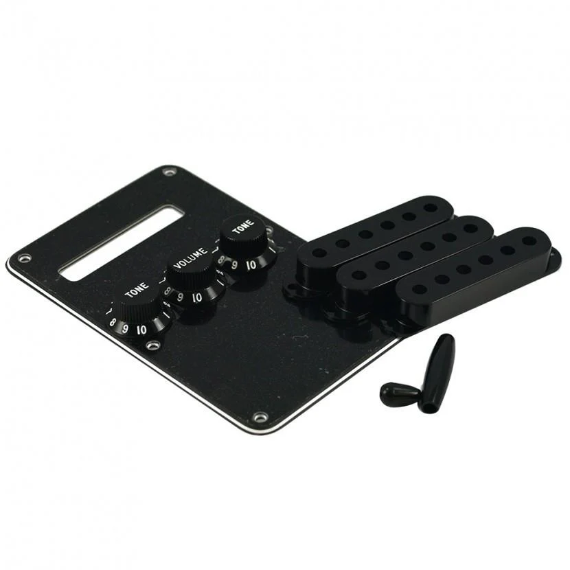 Fender Original Stratocaster Accessory Kit Knobs, Pickup Cover, Backplate, Tremolo Tip