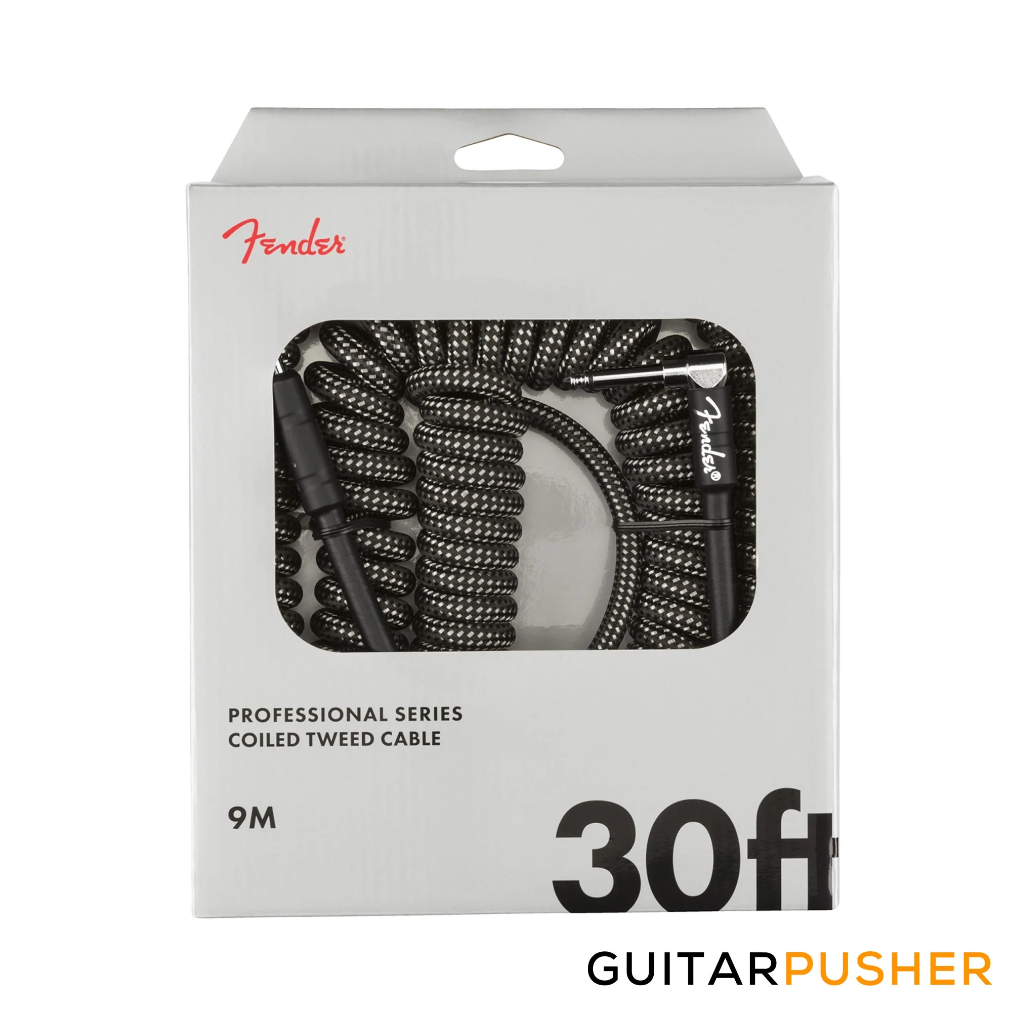 Fender Professional Coil Cable 30' Straight to R/A - Image 4