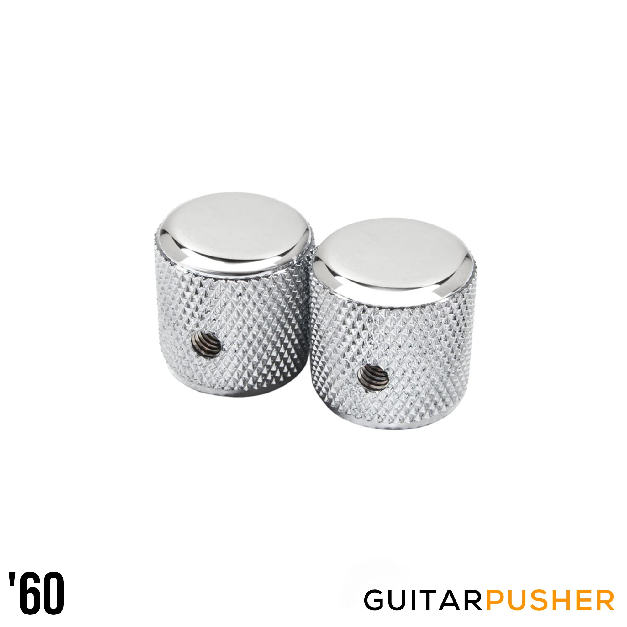 Fender Telecaster Dome Knob Set (2 pcs.) - Chrome - Image 3