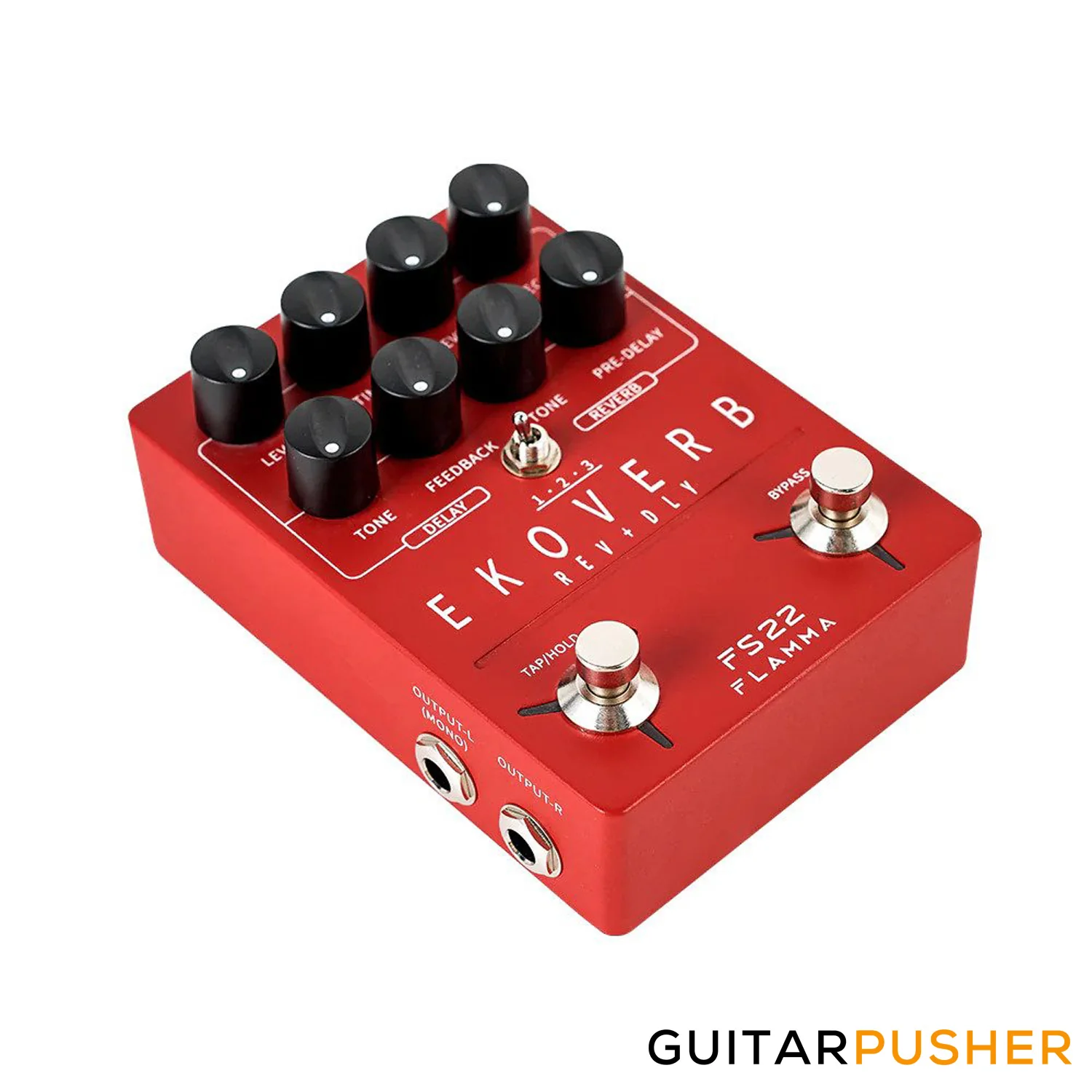Flamma FS22 Ekoverb Guitar Stereo Dual Reverb Delay Effect Pedal - Image 5