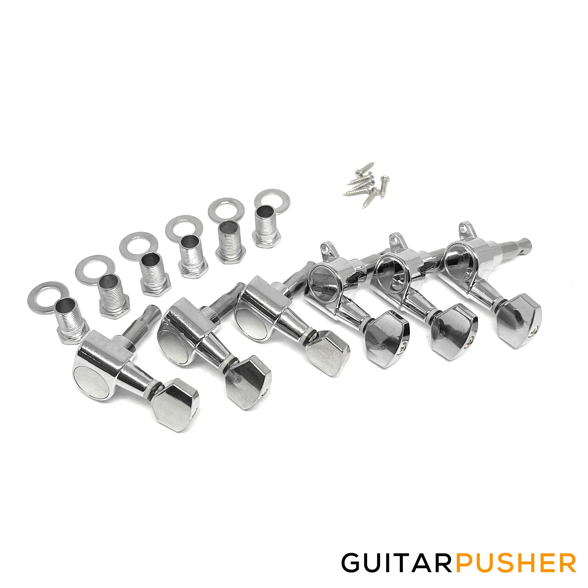 G-Parts 3x3 Machine Head Tuner for Electric Guitar - Chrome - Image 2