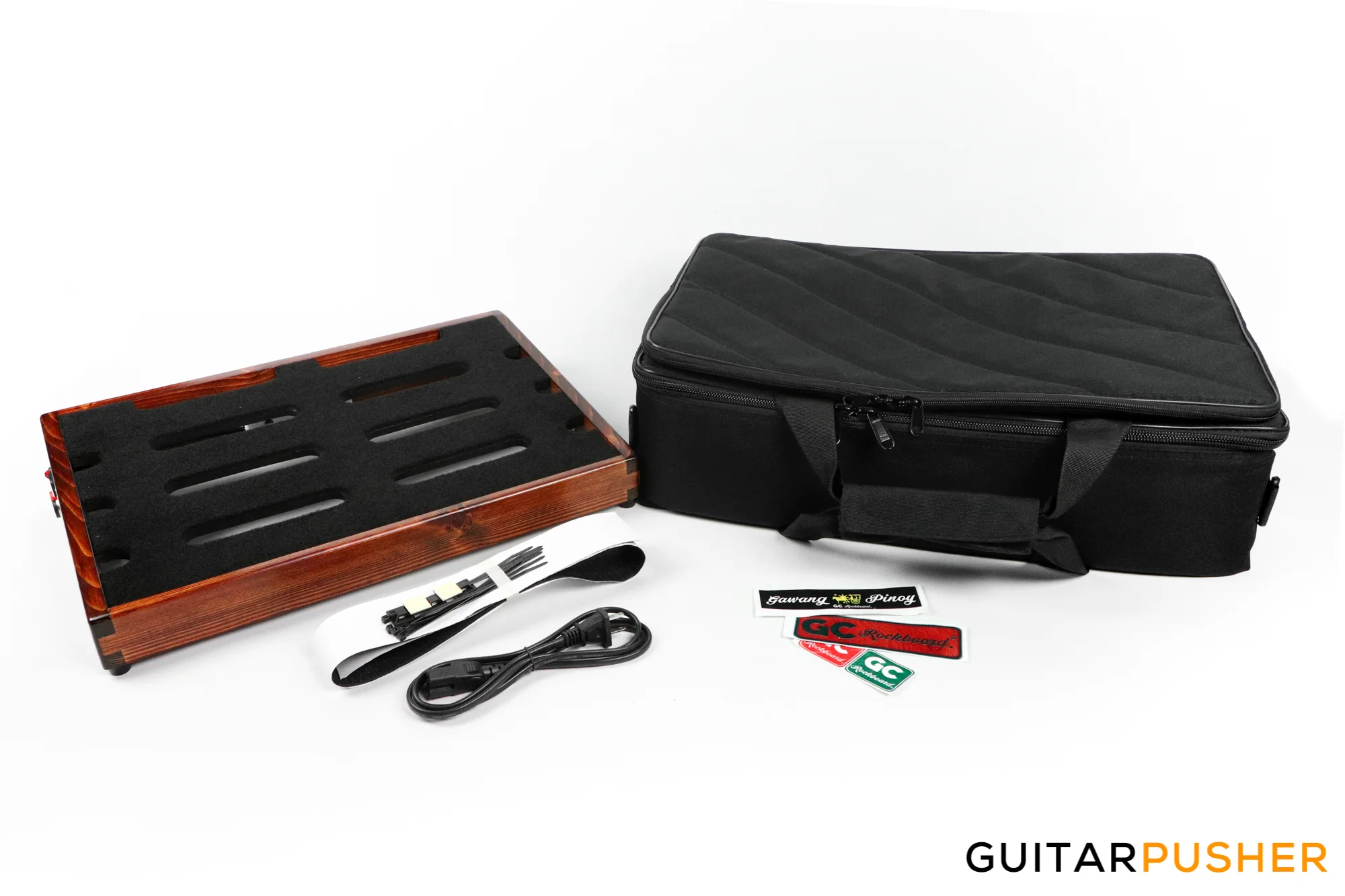 GC Rockboard Lyan 1 Pedalboard (18 x 12 x 3) - Mahogany - Image 7