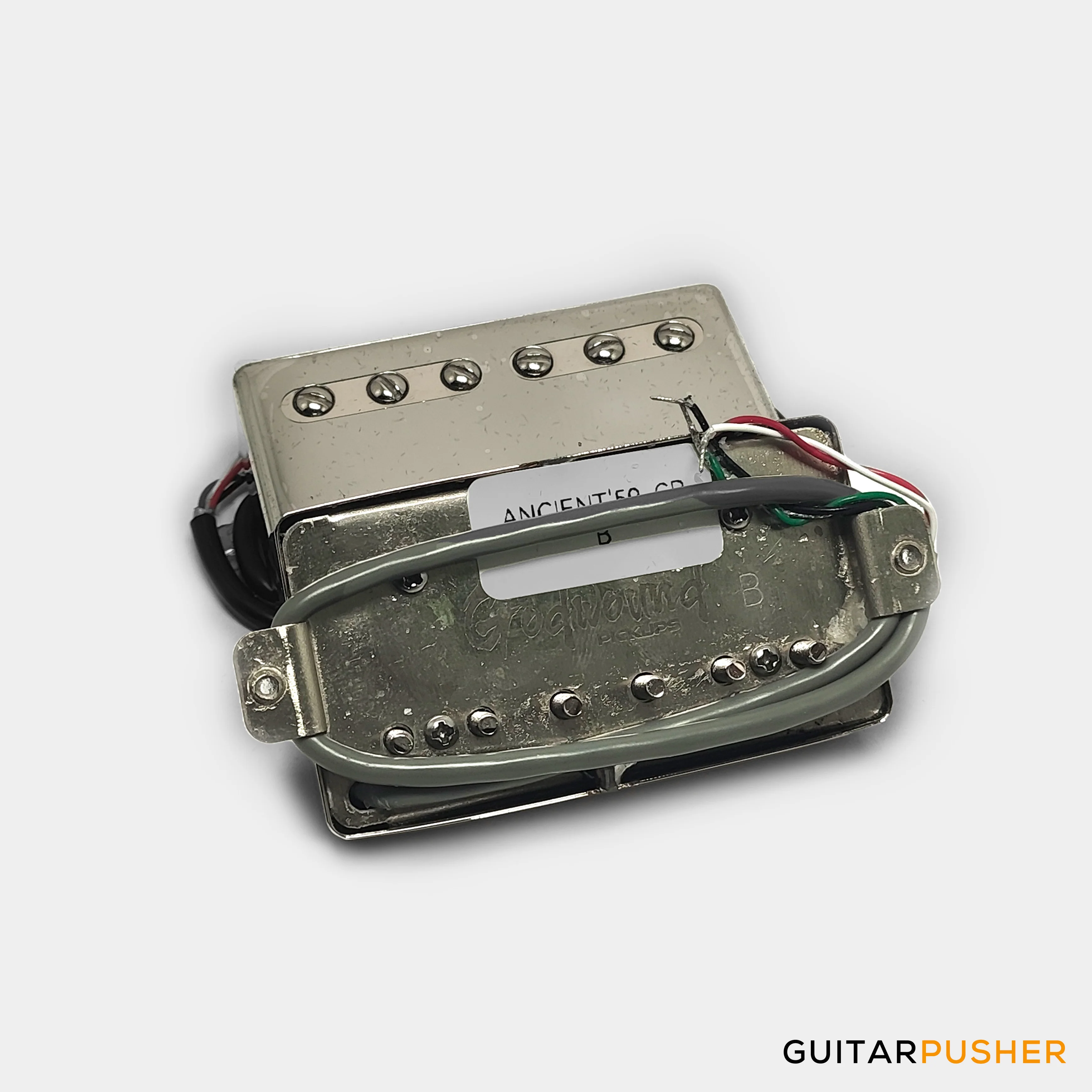 Godwound Ancient 59 Vintage Guitar Humbucker Pickup Set - 50mm Standard Spacing (Covered Nickel) - Image 2