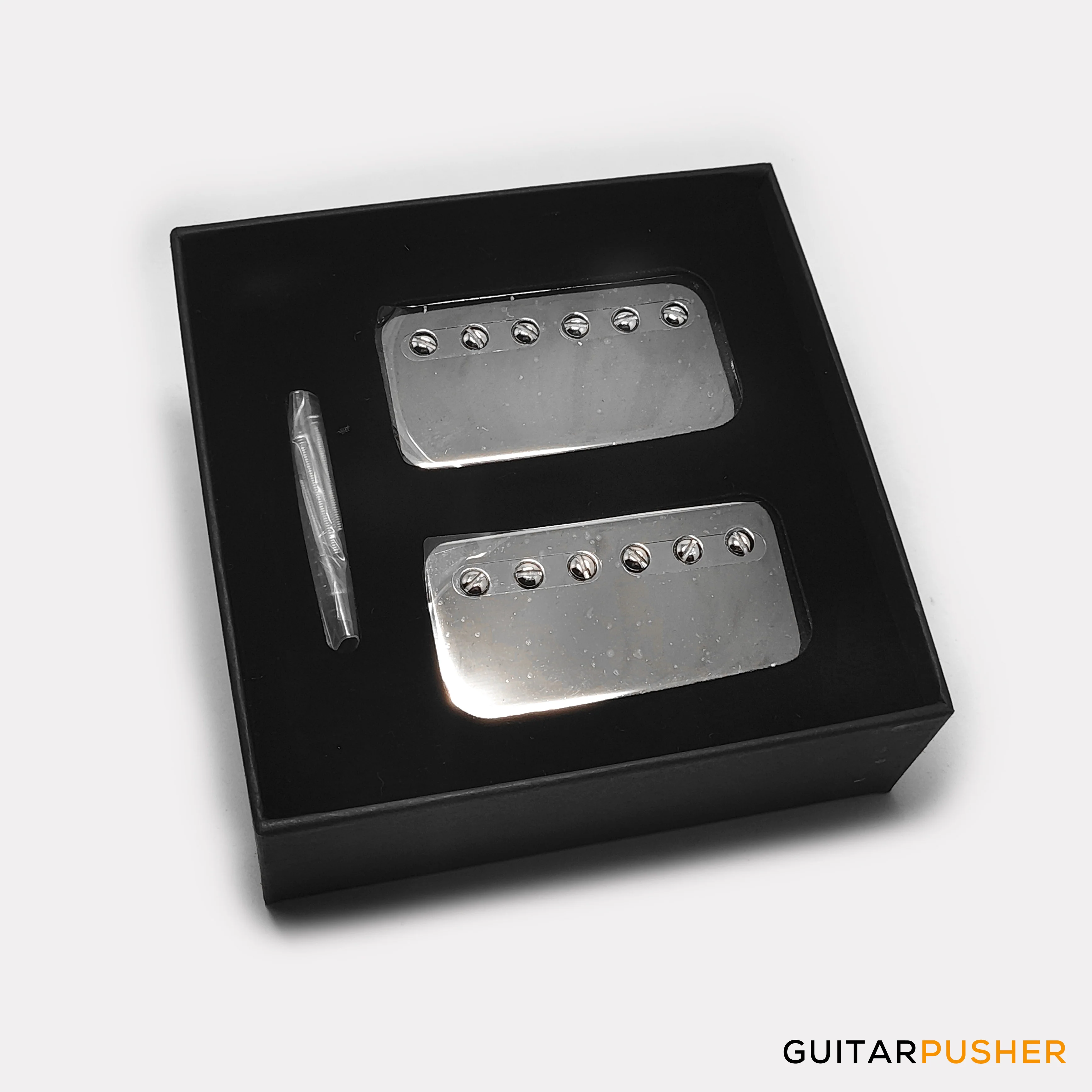 Godwound Ancient 59 Vintage Guitar Humbucker Pickup Set - 50mm Standard Spacing (Covered Nickel) - Image 3