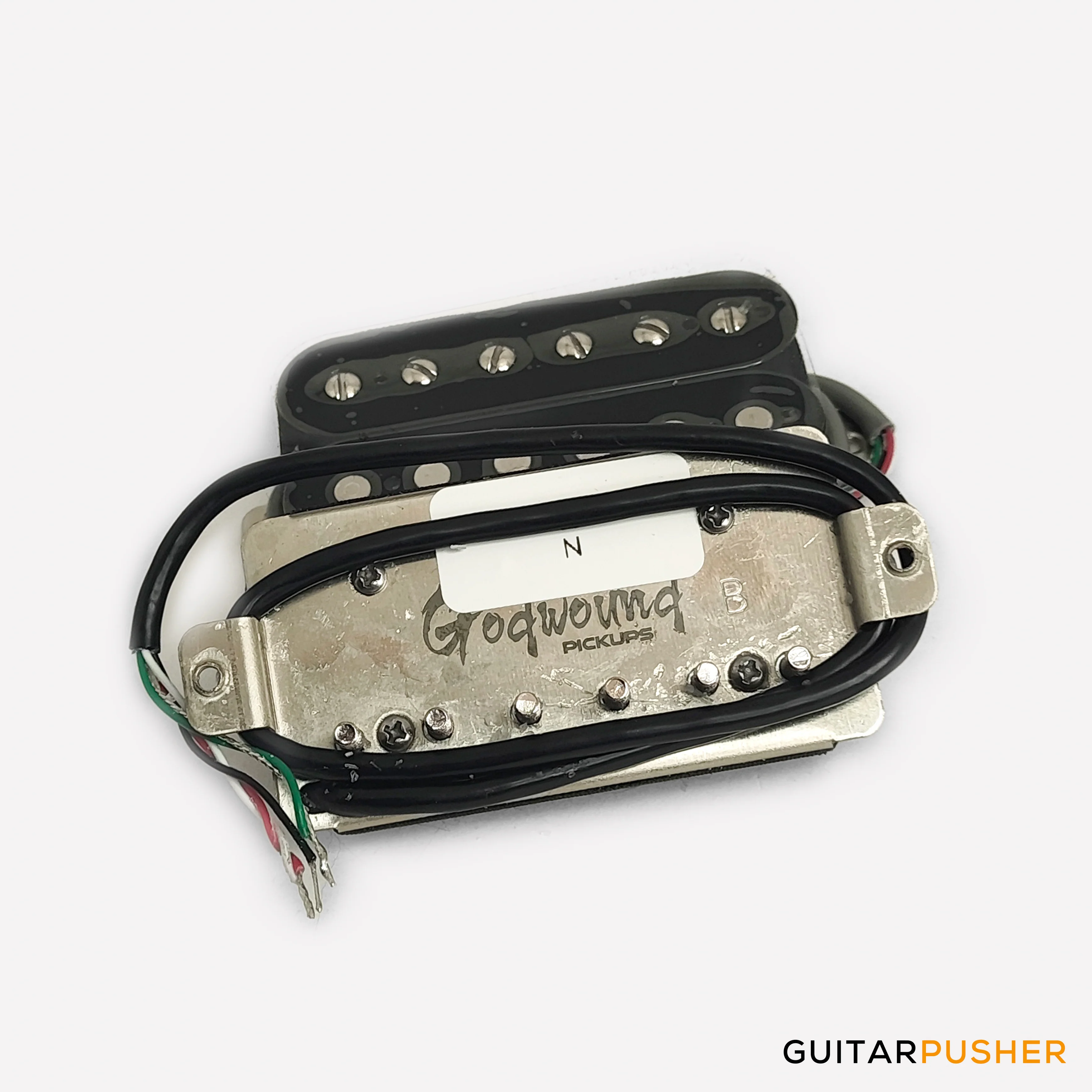 Godwound Ancient 59 Vintage Guitar Humbucker Pickup Set - 50mm Standard Spacing (Open Black) - Image 2