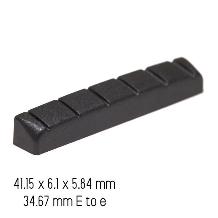 Graphtech Black TUSQ XL Slotted 1 5/8" Acoustc / Electric Guitar Nut PT-6226-00