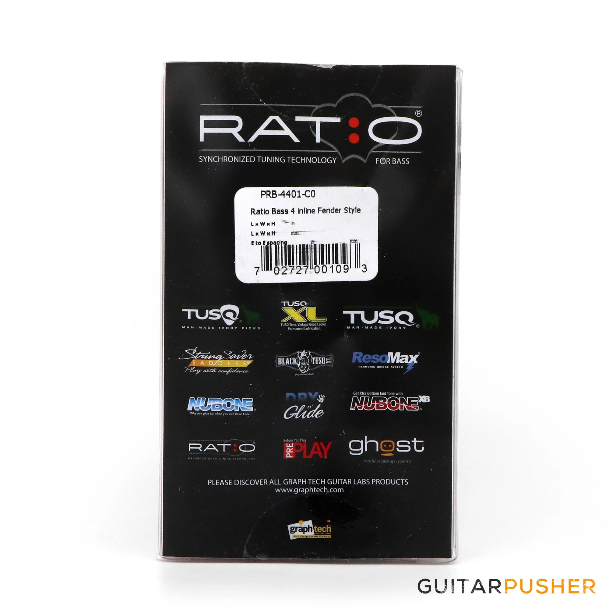 Graphtech Ratio 4-String 4-in-Line Open Back Classic Clover Leaf Bass Machine Heads PRB-4401-C0 - Image 4