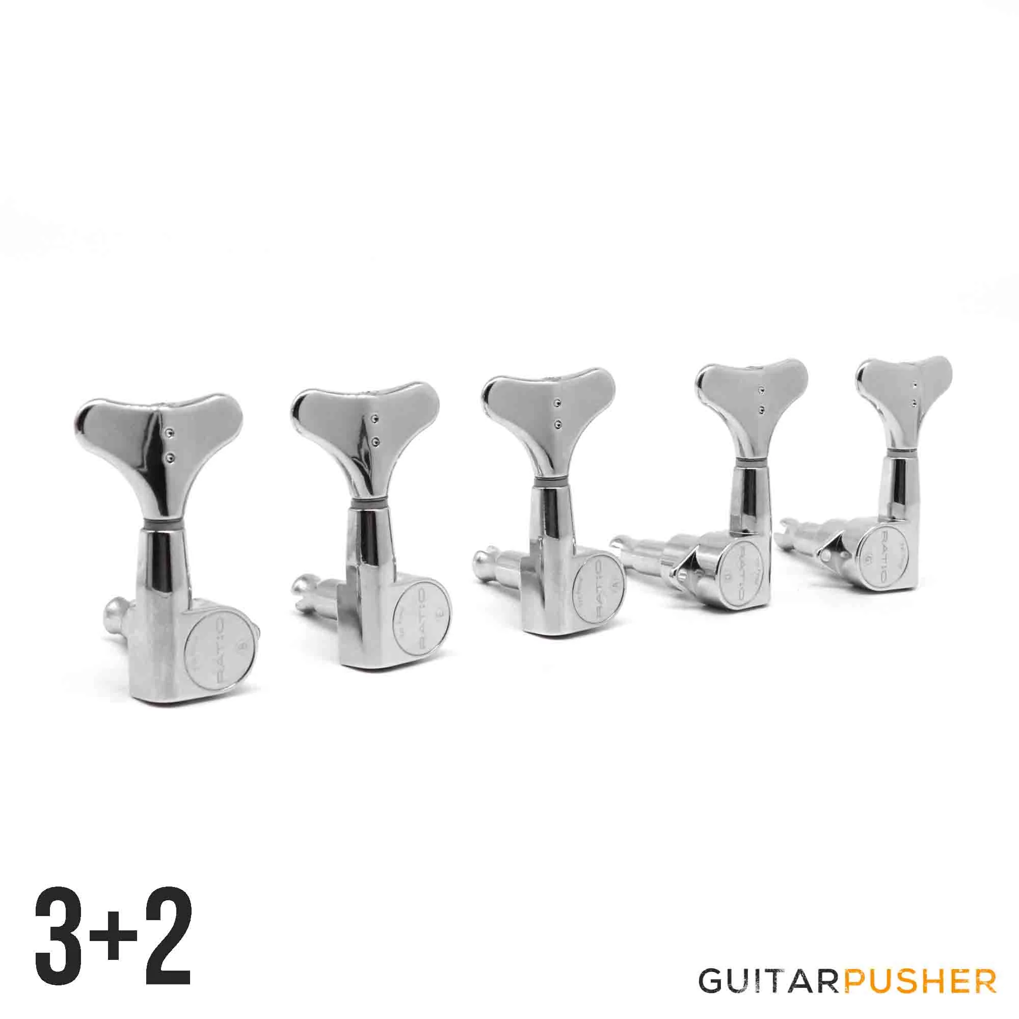 Graphtech Ratio 5-String 3+2 Y-Style Bass Machine Heads PRB-5320-B0 PRB-5320-C0 - Image 2