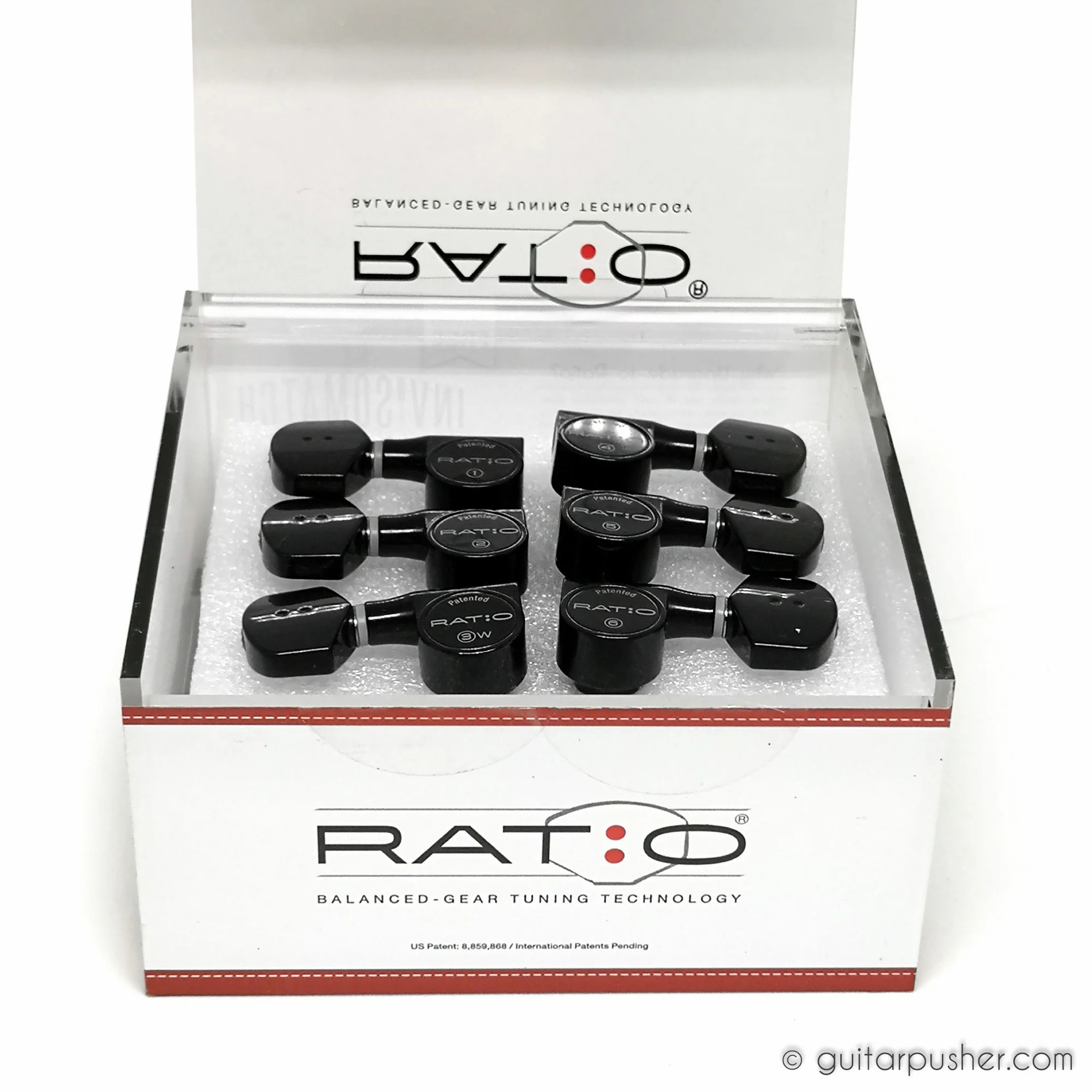 Graphtech Ratio Acoustic 3+3 Contemporary 2 Pin - Black PRN-2411-BO - Image 4