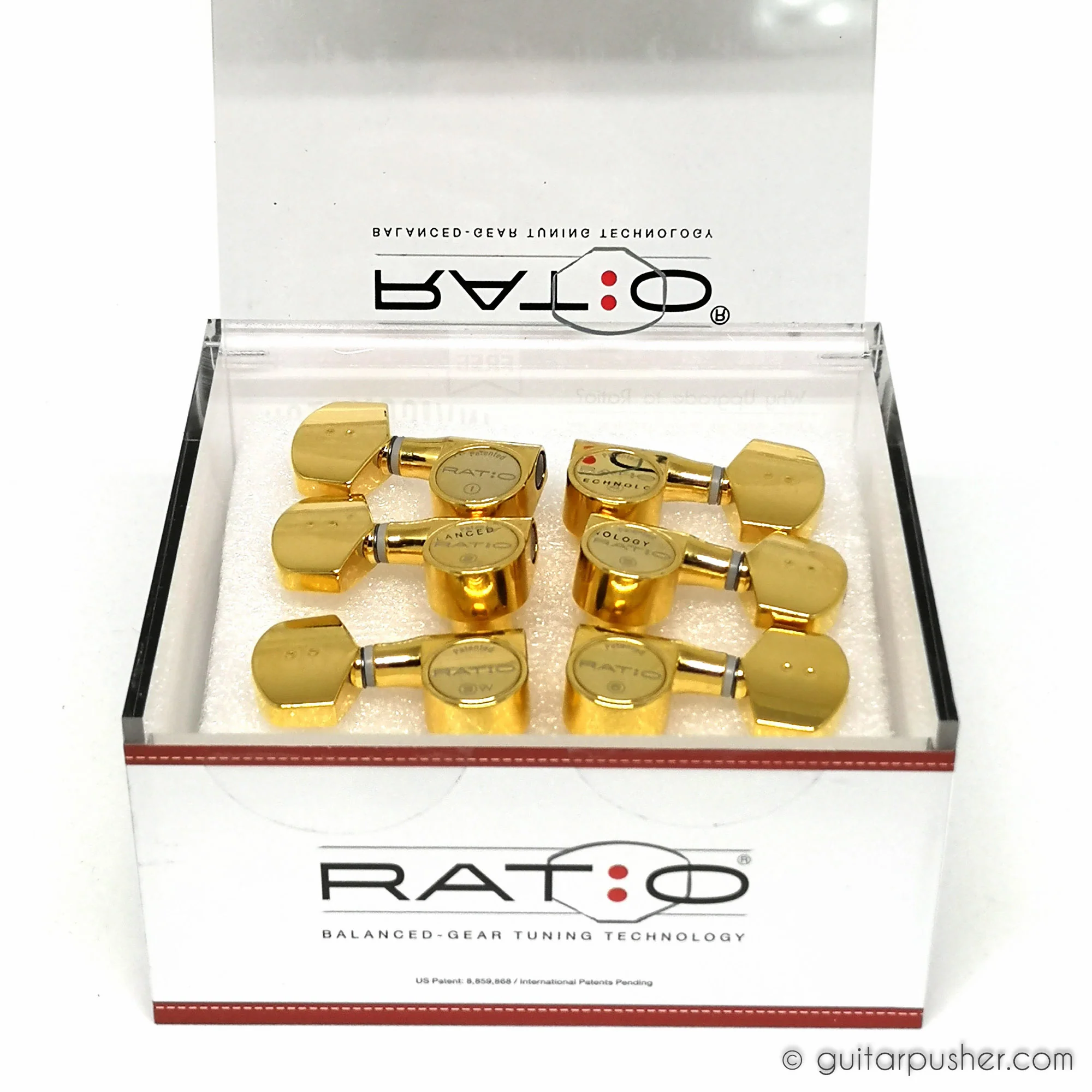 Graphtech Ratio Acoustic 3+3 Contemporary 2 Pin - Gold PRN-2411-G0 - Image 2