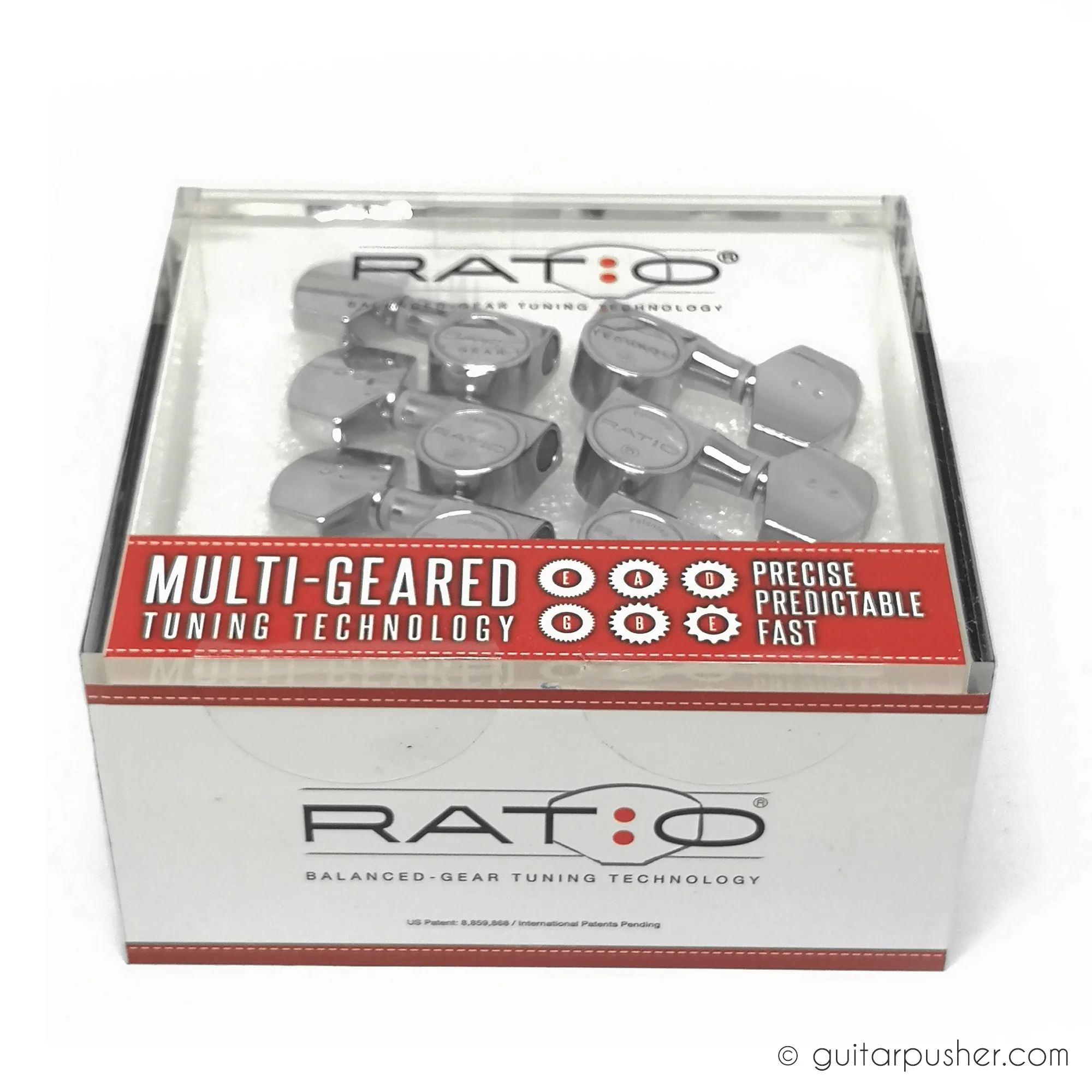 Graphtech Ratio Electric 3+3 Contemporary 2 Pin - Chrome PRN-2311-C0 - Image 3