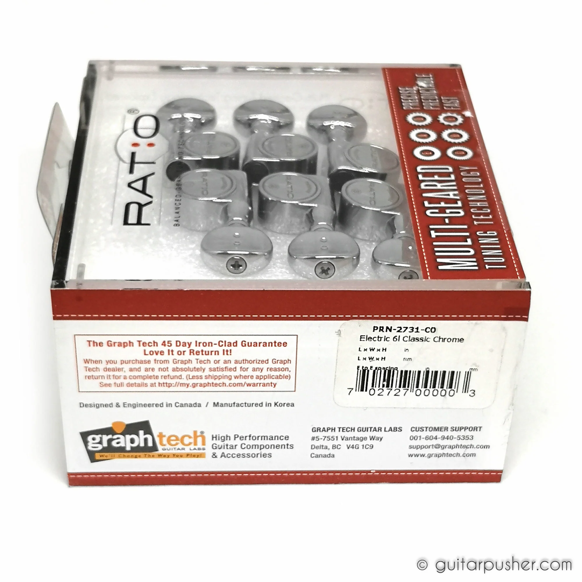 Graphtech Ratio Electric 6 In-line Classic 2 Pin - Chrome PRN-2731-C0 - Image 2