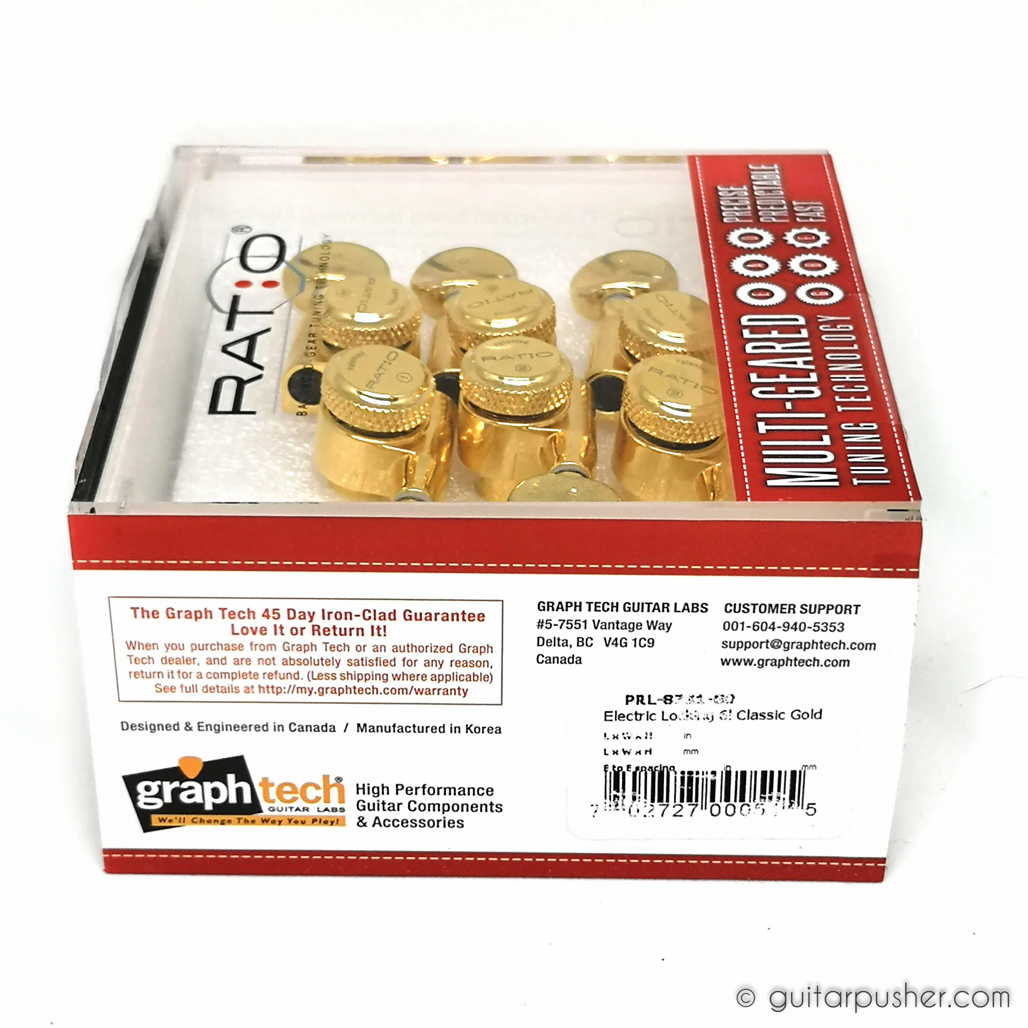 Graphtech RATIO Electric Locking 6 In-line Classic Gold 2 Pin PRL-8731-G0 - Image 4