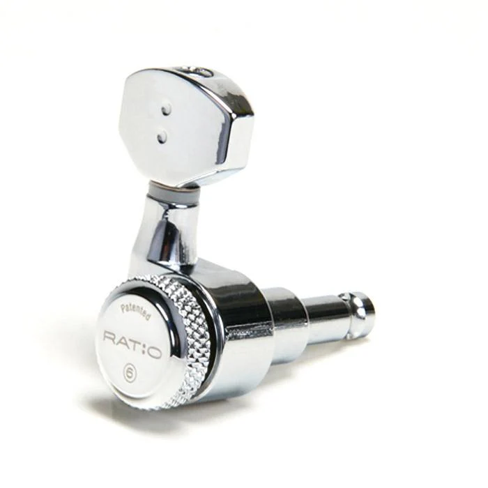 Graphtech RATIO Electric Locking 6 In-line Staggered Post Chrome PRL-9721-C0 - Image 2