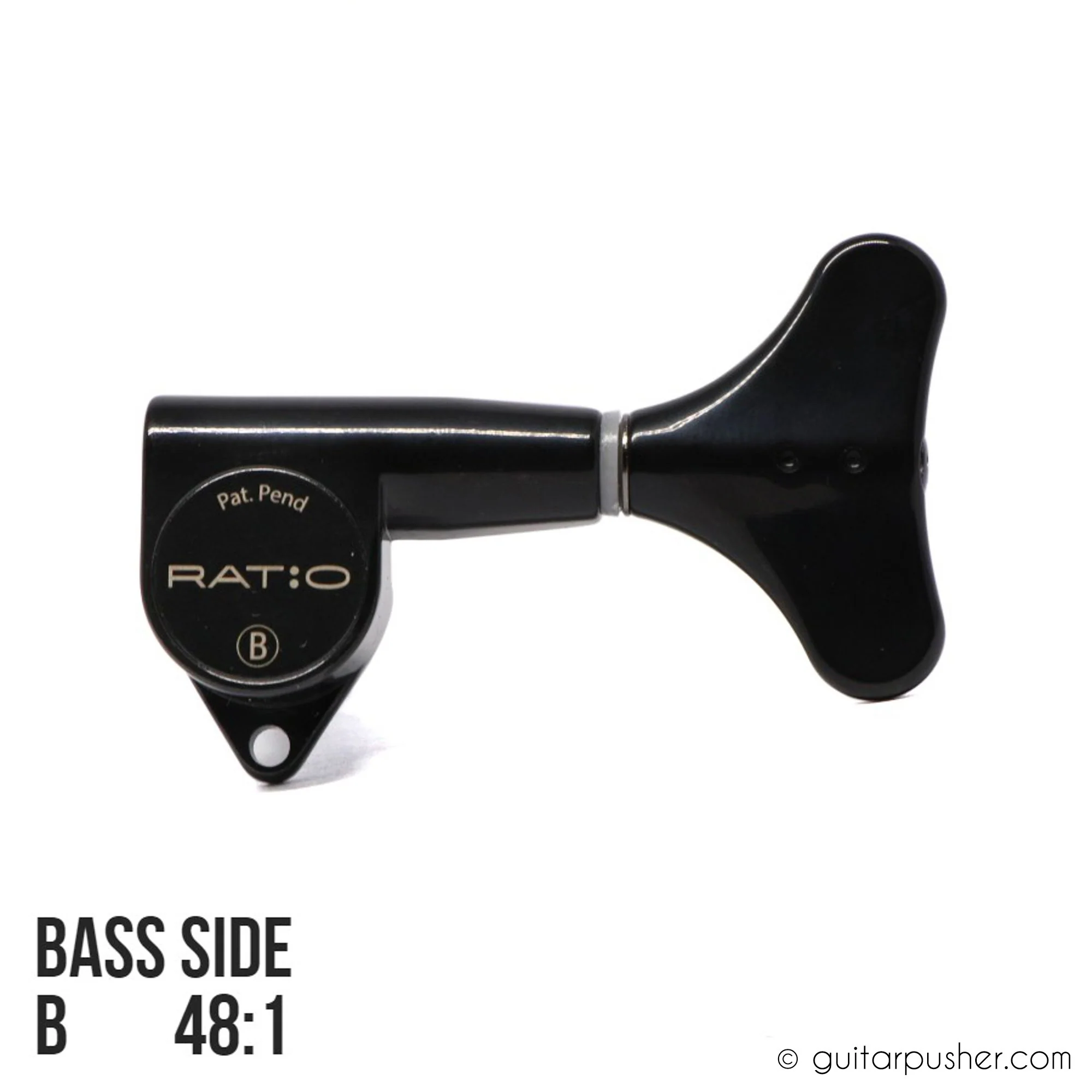 Graphtech Single Ratio Tuner for Bass Modern Style Machine Head - Black - Image 3