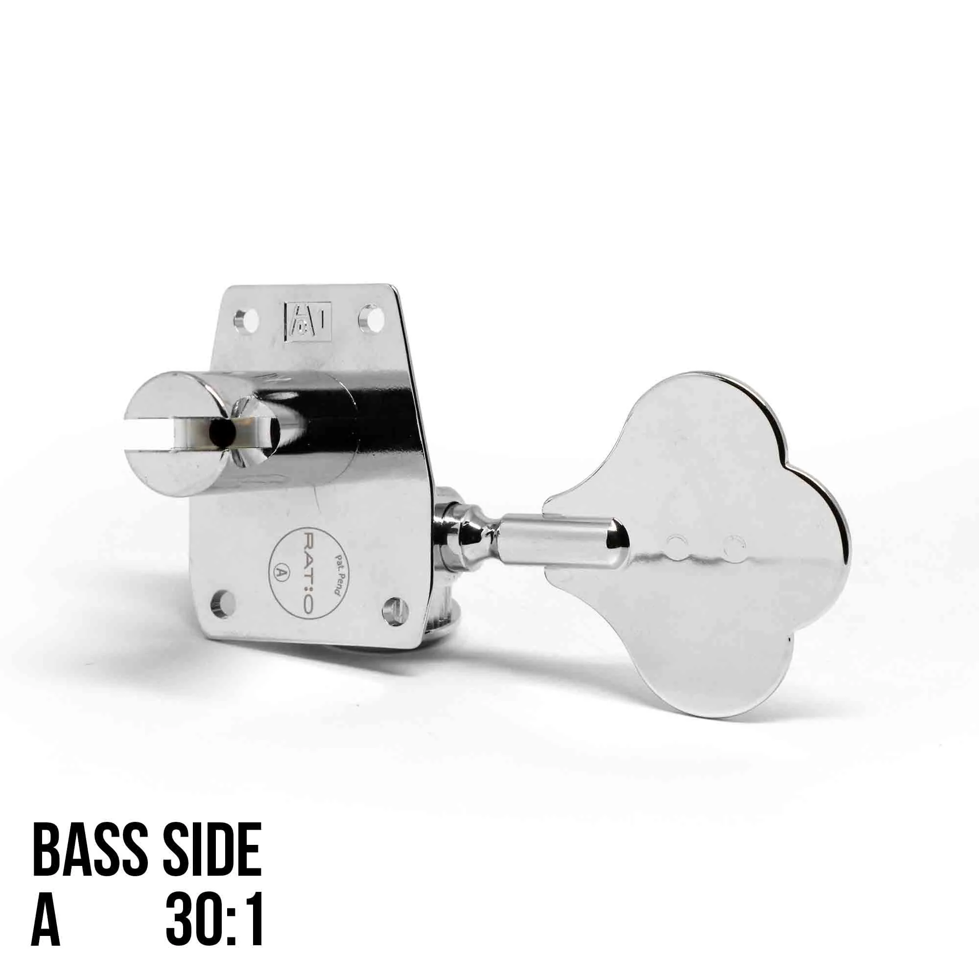 Graphtech Single Ratio Tuner for Bass Vintage Style - Chrome - Image 5