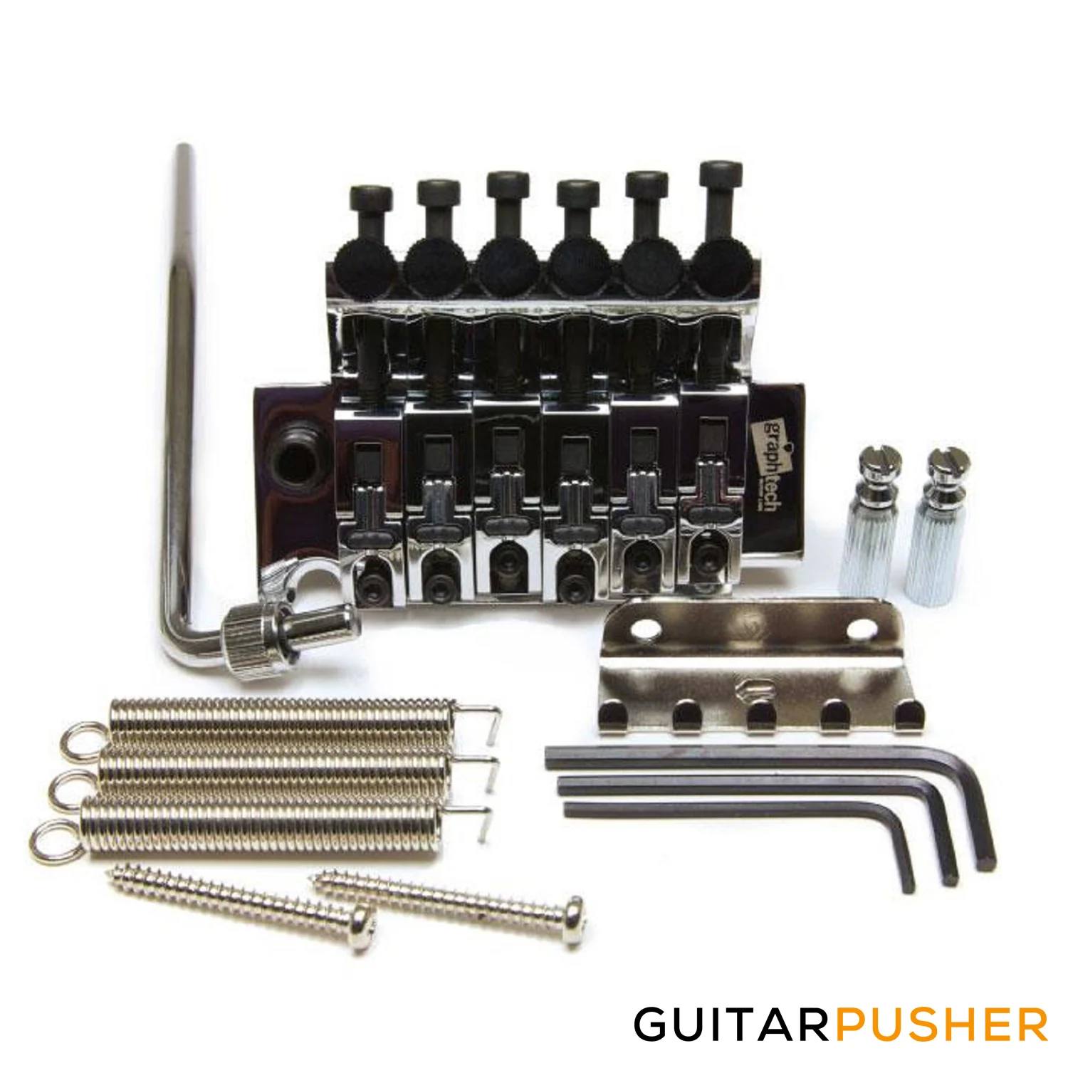 Graphtech String Saver Floyd Rose Bridge With String Saver Inserts - Image 5