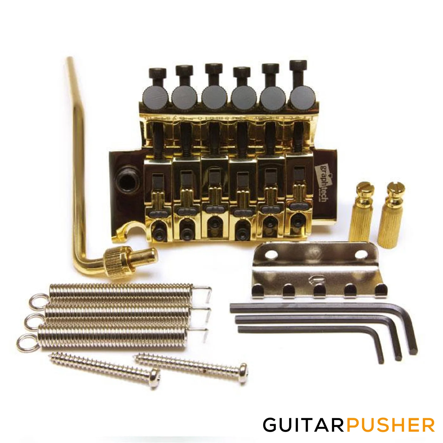 Graphtech String Saver Floyd Rose Bridge With String Saver Inserts - Image 6