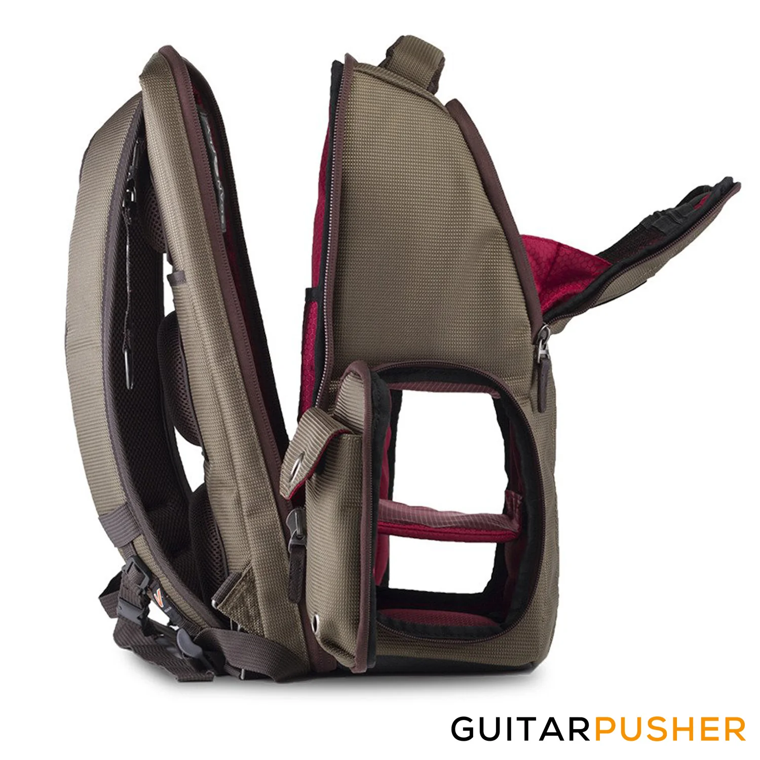 Gruv Gear Club Bag Flight-Smart Tech Backpack - Elite Pewter/Crimson - Image 4