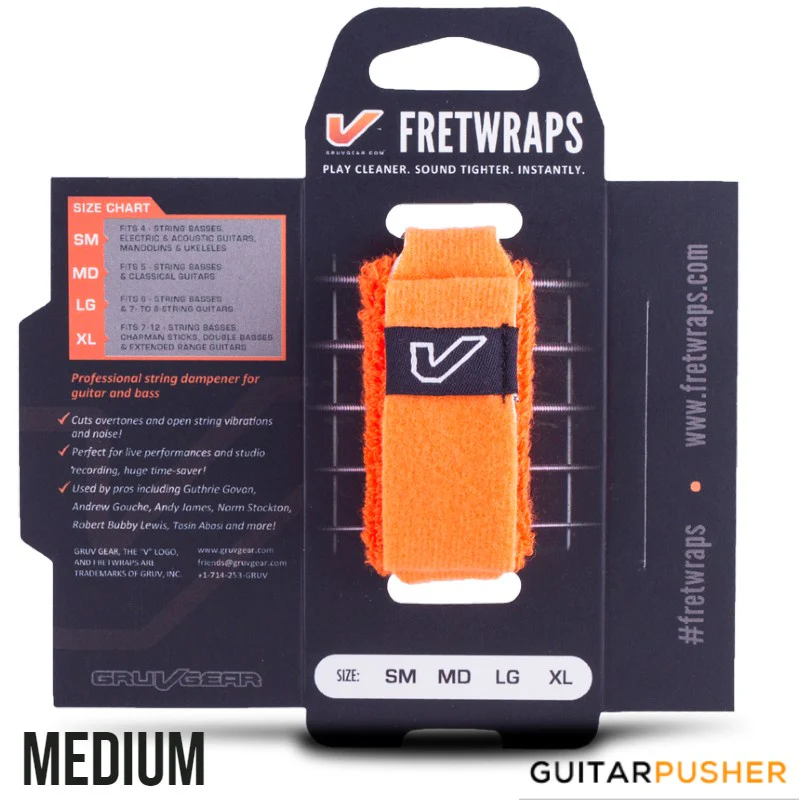 Gruv Gear FretWraps String Muters (1-Pack) HD 'Flare' Orange - Image 6