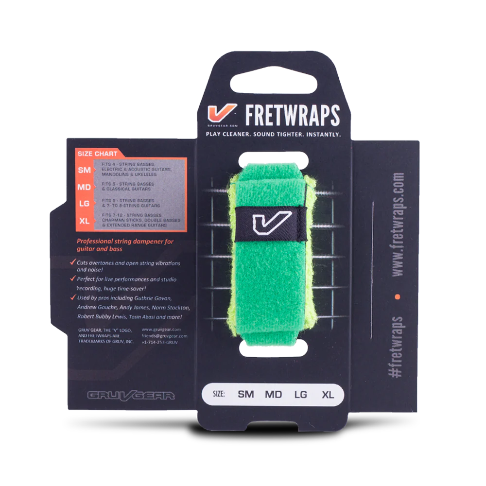 Gruv Gear FretWraps String Muters (1-Pack) HD 'Leaf' Green