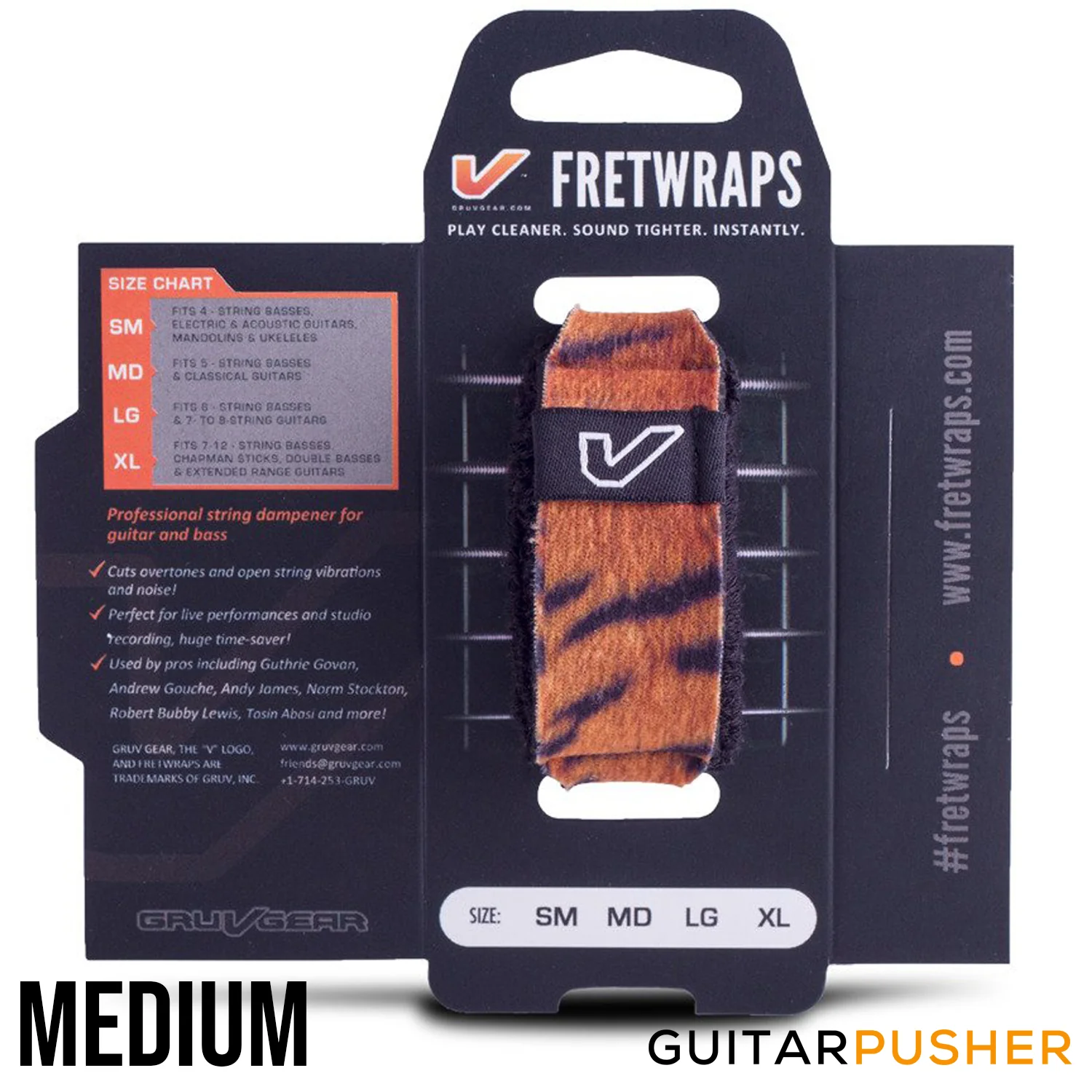 Gruv Gear FretWraps Wild "Tiger" String Muters (1-Pack) - Image 2