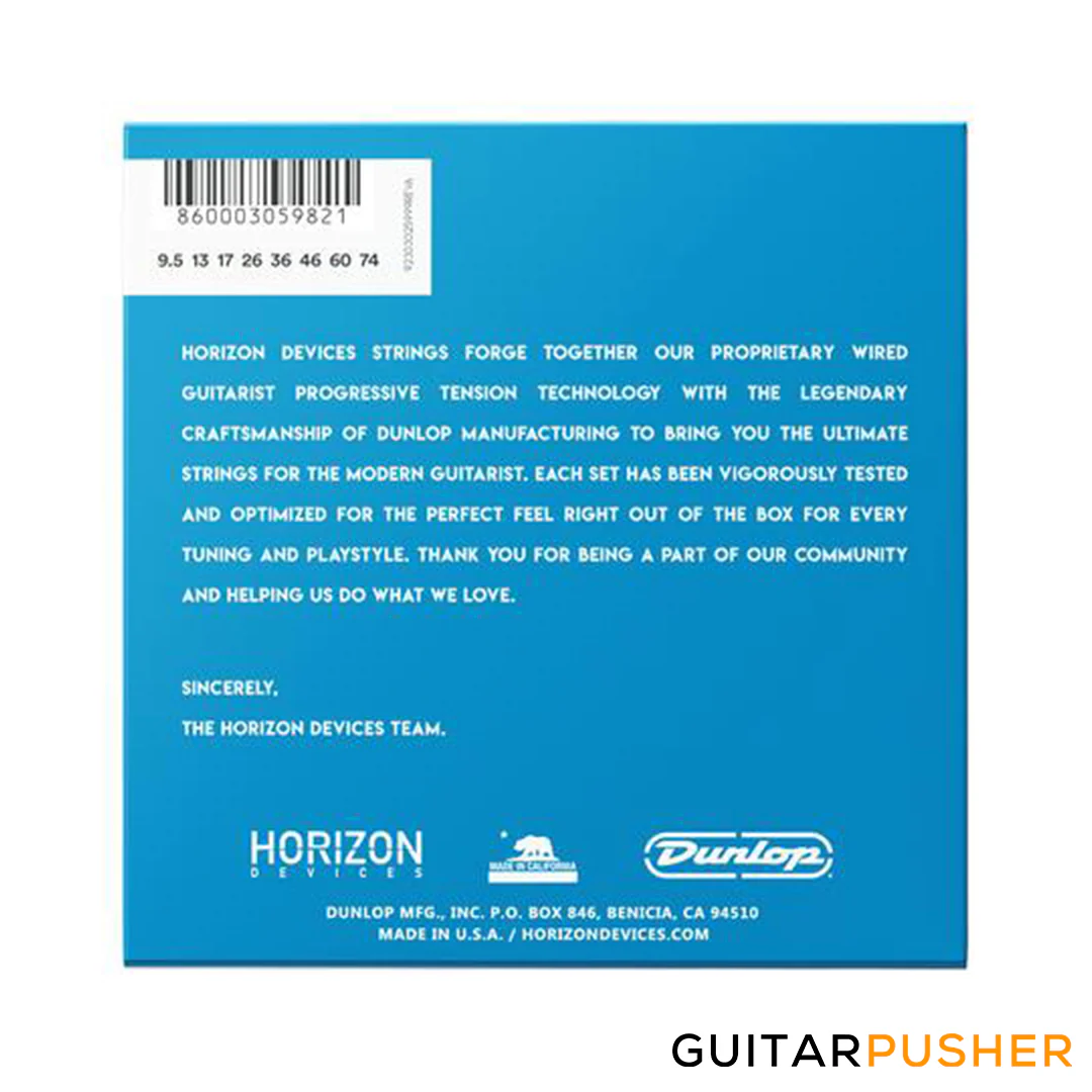 Horizon Devices Progressive Tension Bulb 8 Electric Guitar Strings 9.5-74 (9.5 13 17 26 36 46 60 74) - Image 2