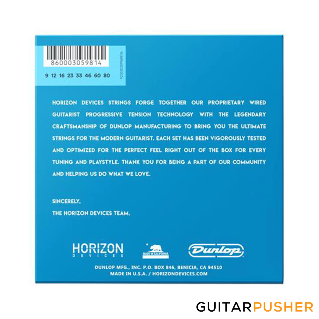 Horizon Devices Progressive Tension Standard 8 Electric Guitar Strings 9-80 (9 12 15 23 33 46 60 80) - Image 2