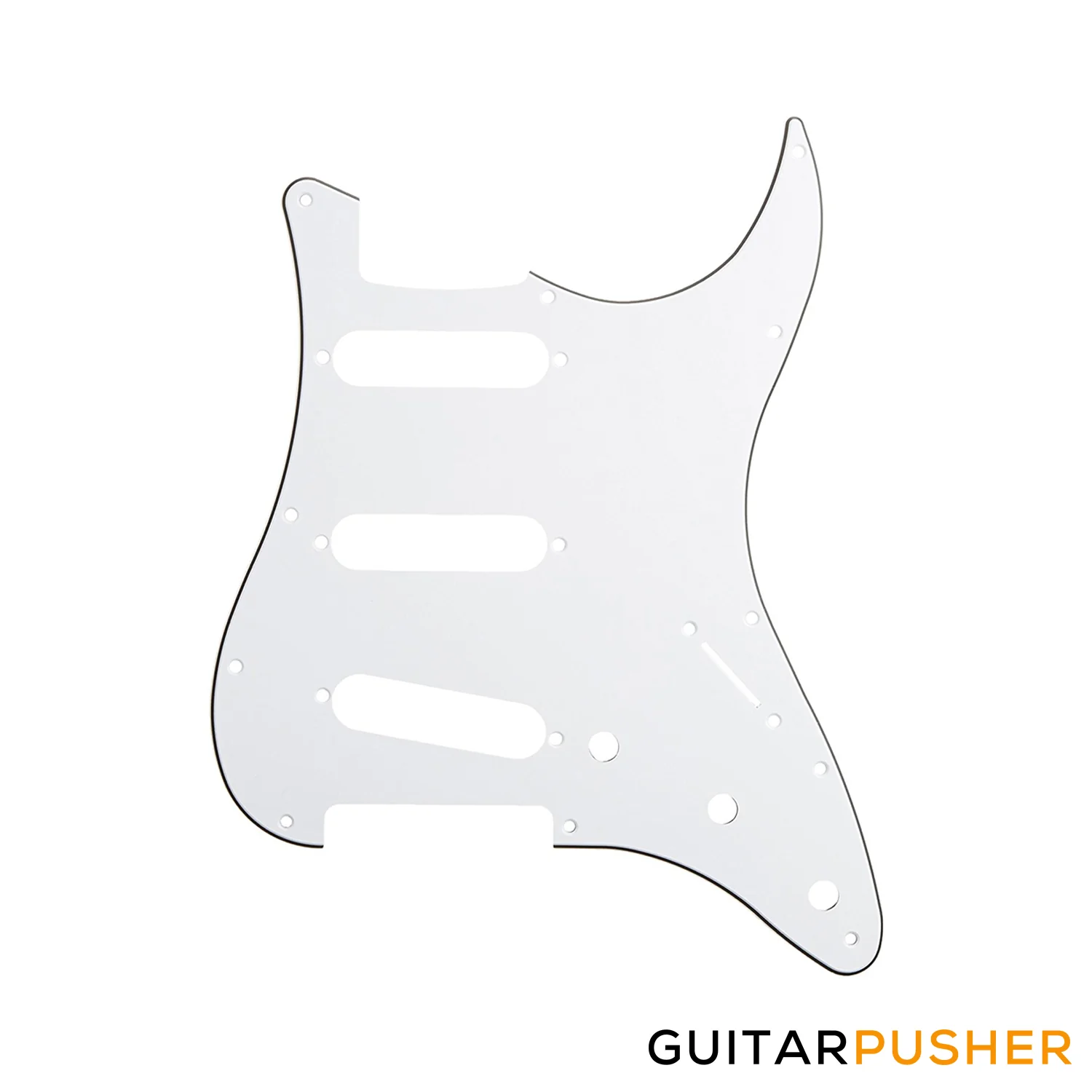 Hosco Pickguard for Strat - 11-Hole - White 3 Ply W/B/W