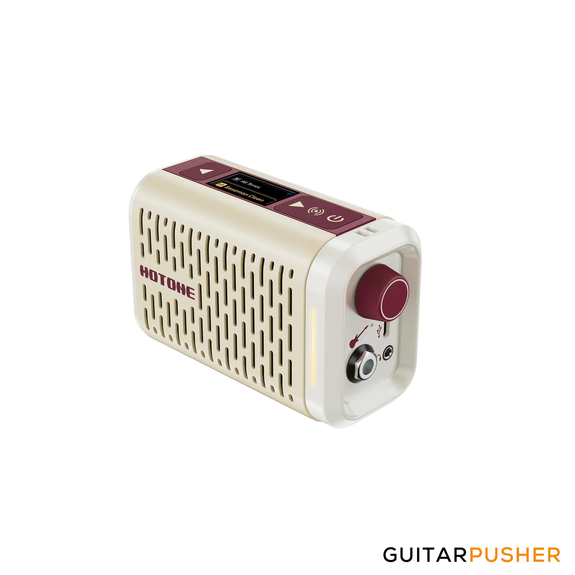 Hotone AP-5WH Pulze Mini Bluetooth, Battery Equipped 5-Watt Modeling Amplifier - White - Image 6