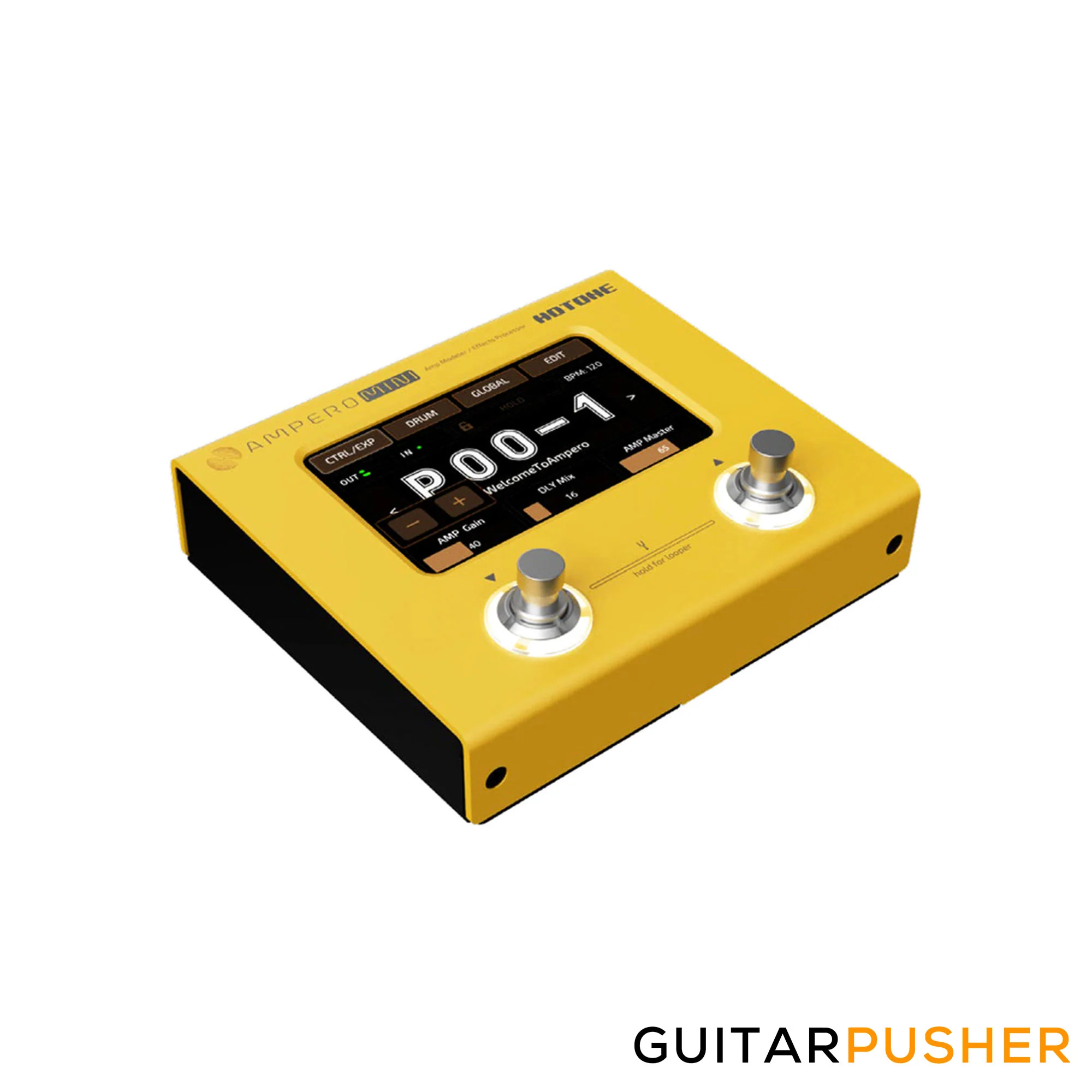 Hotone MP-50MG Ampero MINI Amp Modeler & Multi-Effects Processor - Marigold - Image 2