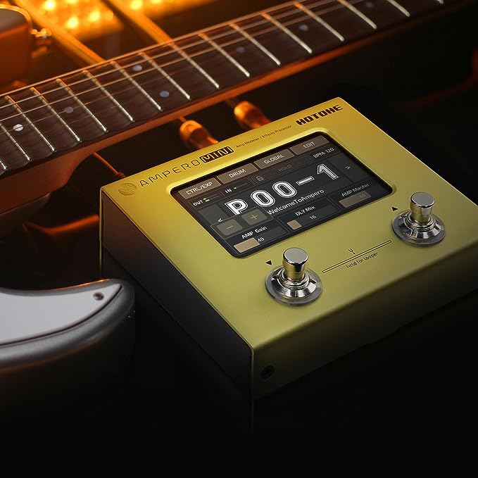 Hotone MP-50MT Ampero MINI Amp Modeler & Multi-Effects Processor - Mustard - Image 2