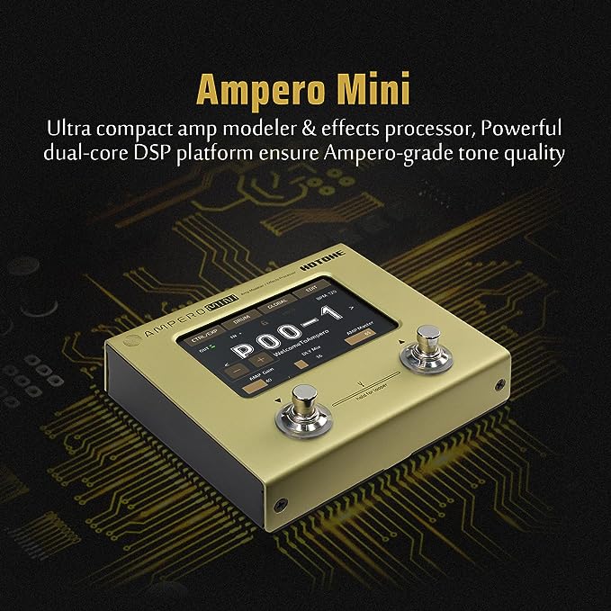 Hotone MP-50MT Ampero MINI Amp Modeler & Multi-Effects Processor - Mustard - Image 4