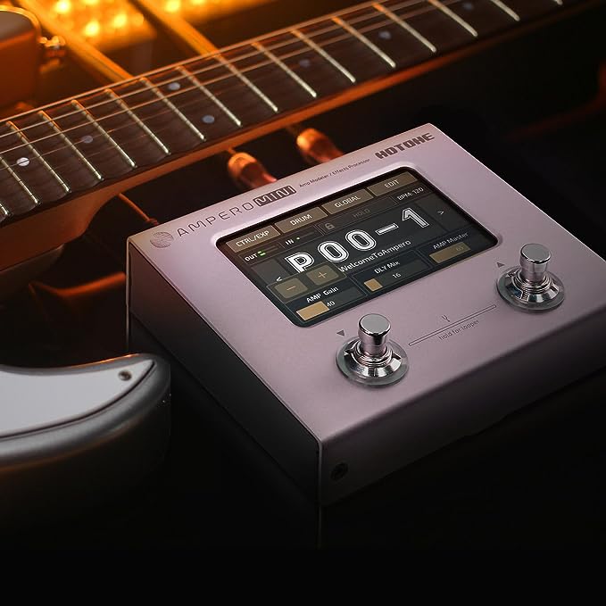 Hotone MP-50PT Ampero MINI Amp Modeler & Multi-Effects Processor - Purple Taro - Image 2