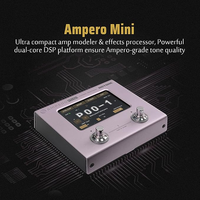 Hotone MP-50PT Ampero MINI Amp Modeler & Multi-Effects Processor - Purple Taro - Image 6