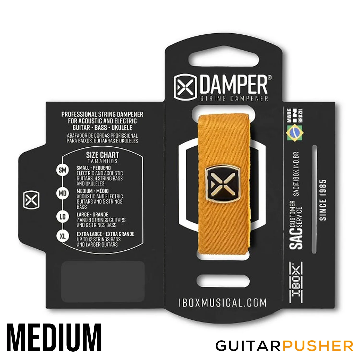 IBOX Brazil Polyester & Iron Tag String Dampener/Muter (1pc) Golden - Image 2