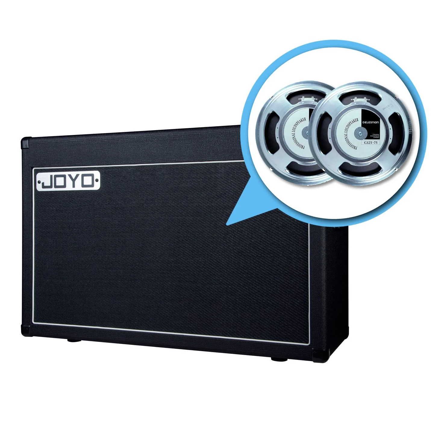 Joyo 212T 2x12 Speaker Cabinet with 2 Celestion G12T-75