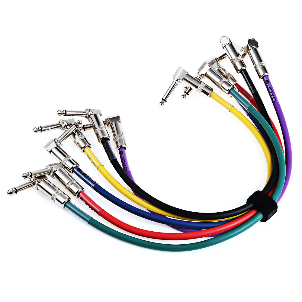 Joyo CM-05 1.2 ft Patch Cable set (6 pcs multi color) - Image 4
