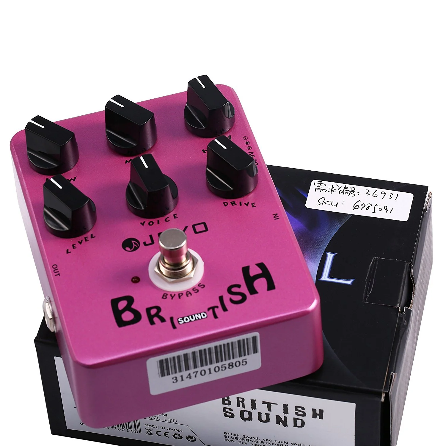 Joyo JF-16 British Sound Marshall Inspired Tone Drive Pedal - Image 5
