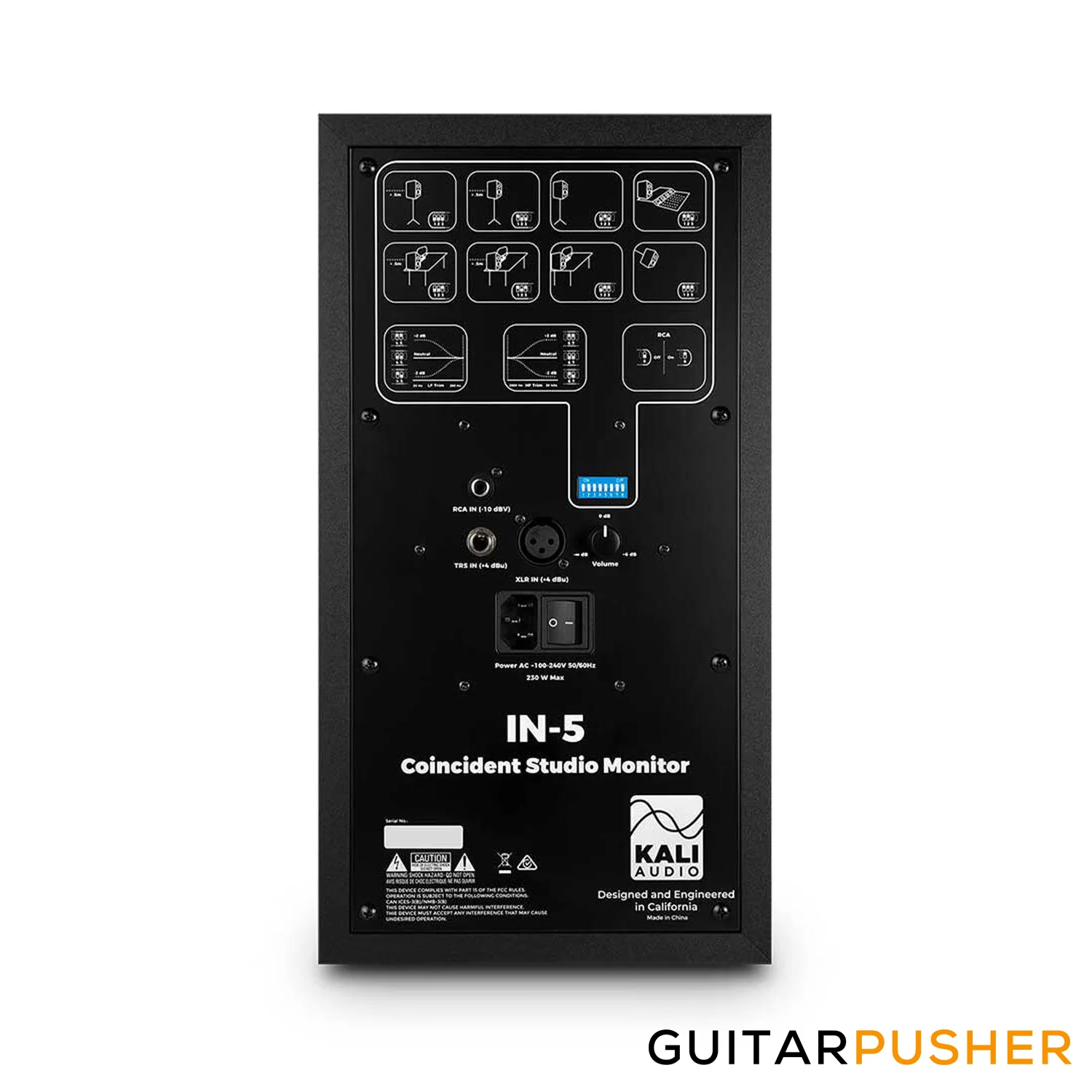 Kali Audio Lone Independent Series IN-5 5" Powered 3-Way Studio Monitor - Black, 1 pc - Image 3