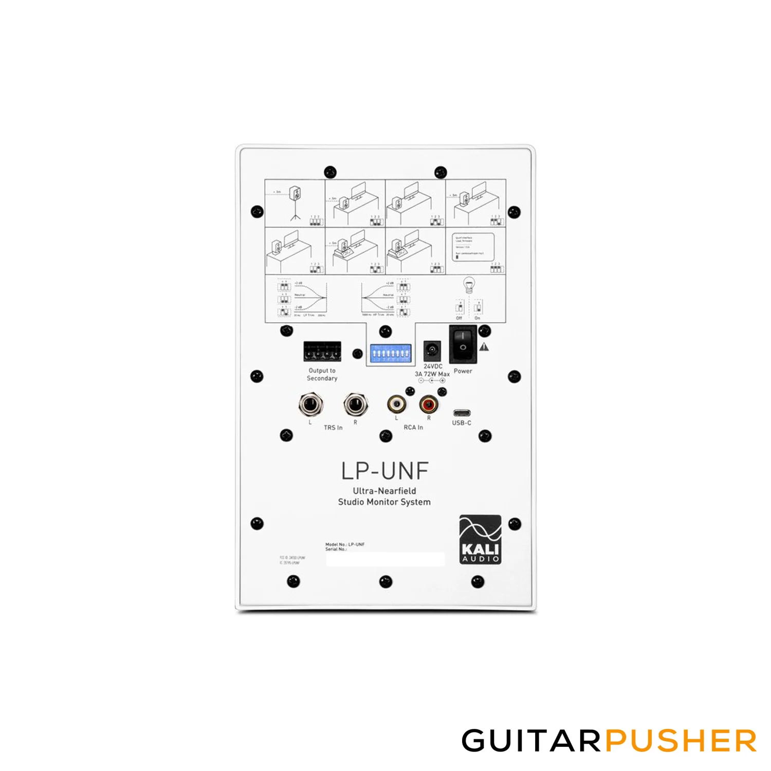 Kali Audio Lone Pine Series LP-UNF Ultra-Nearfield Powered 2-Way Studio Monitor Pair - White - Image 16